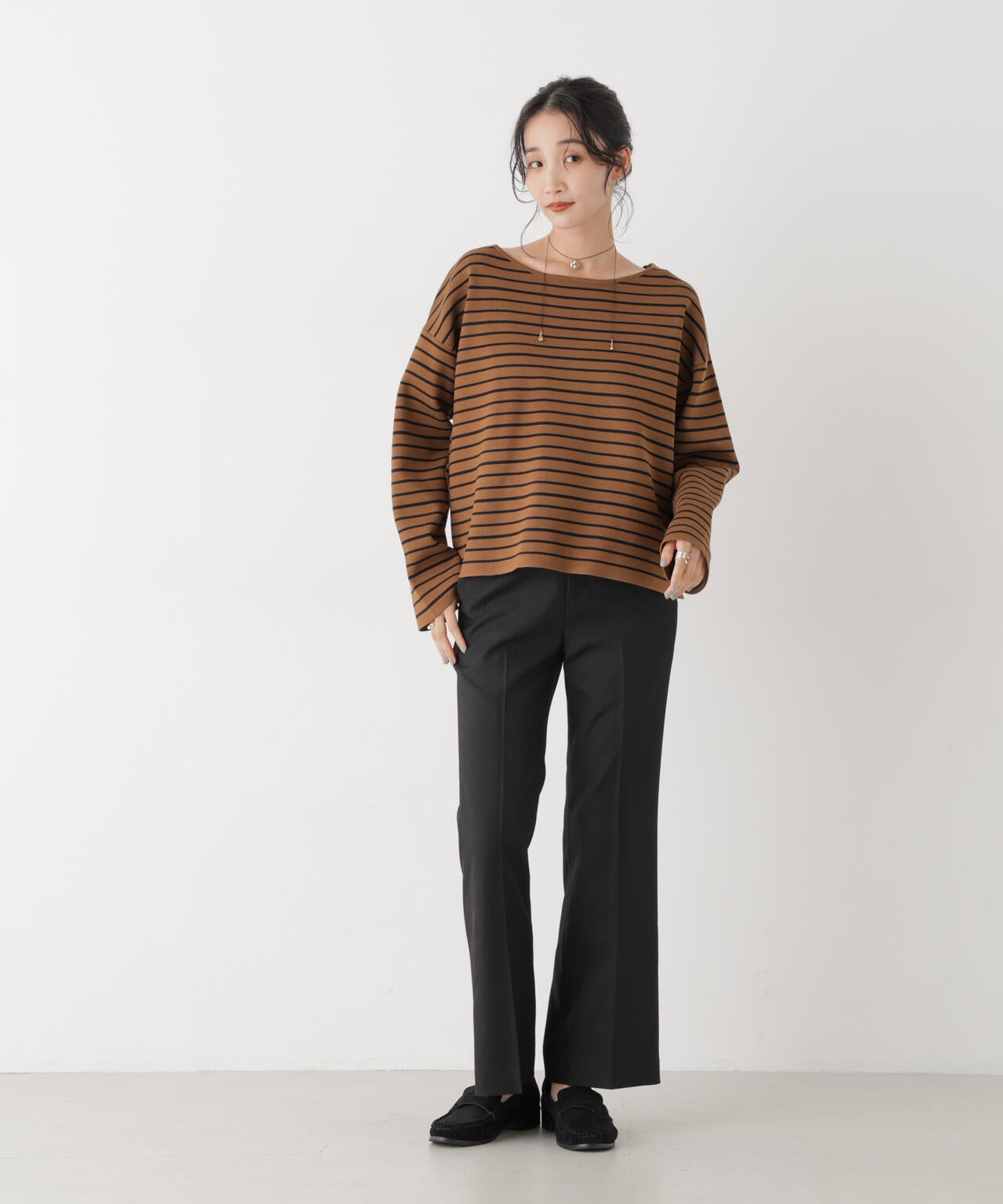 ツイルセンタープレスフレアパンツ(セットアップ可) 6736227312