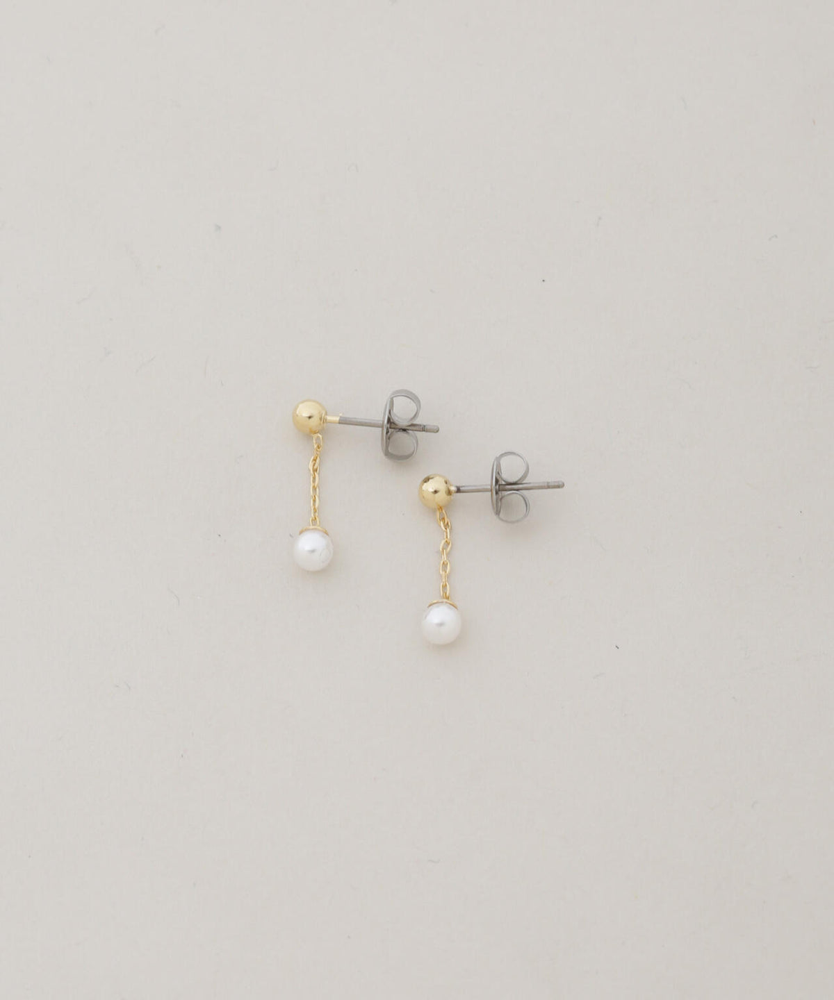 イミテーションパールチェーンピアス 6736245303