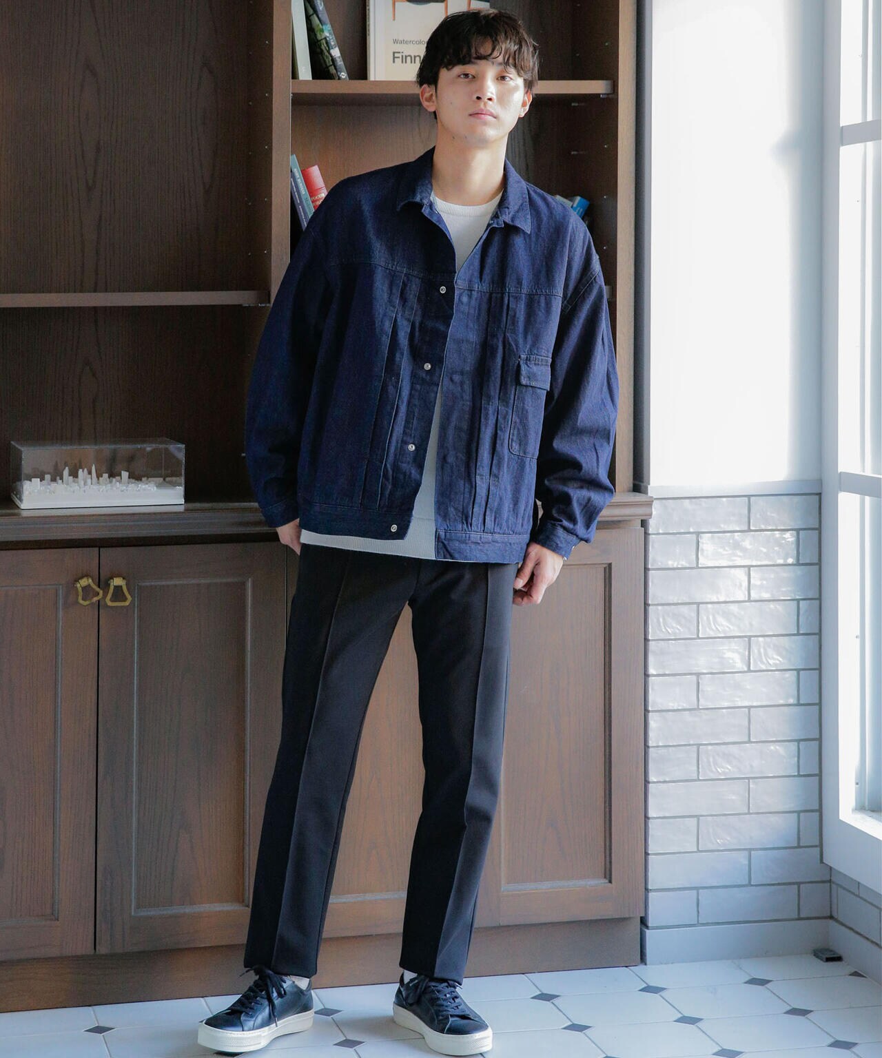 WEB限定/ワイドシルエットデニムジャケット
