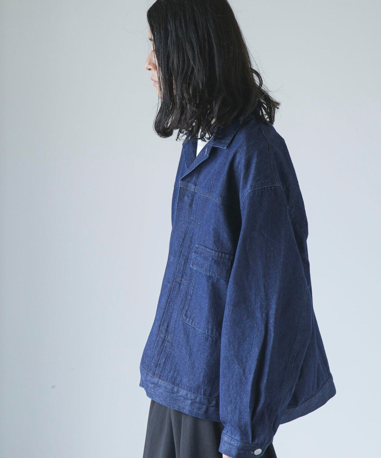 WEB限定/ワイドシルエットデニムジャケット 6743212202