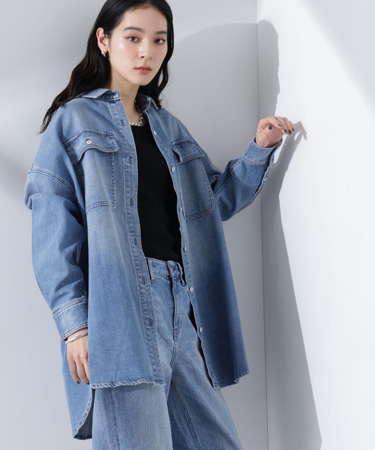 Healthy DENIM/Almond デニムシャツ 6715120028