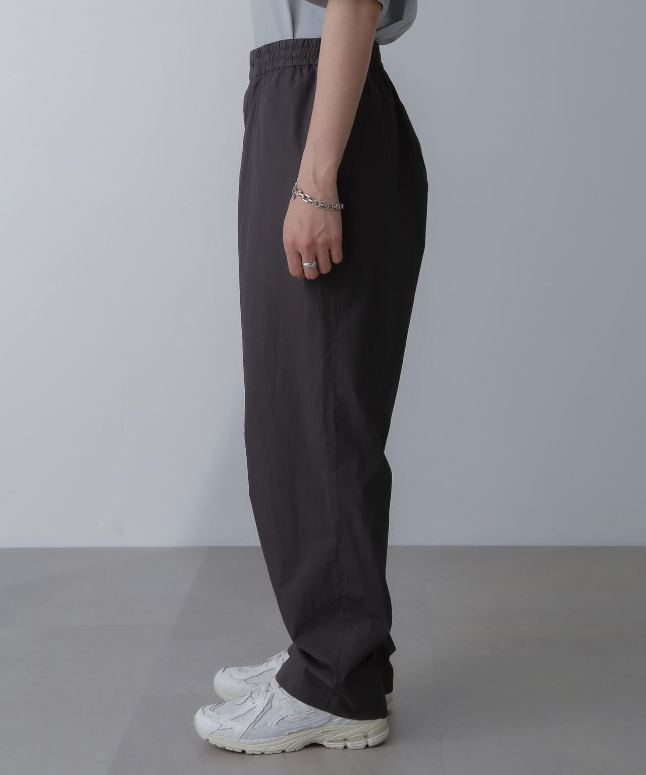 ATON/COTTON LAWN WIDE EASY PANTS 6704127073