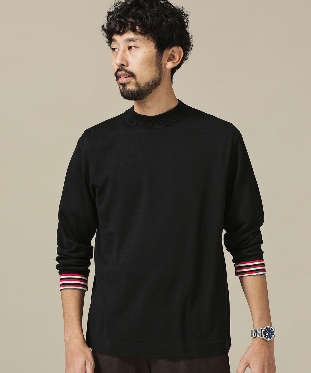 ［JAL×AXF×NU］シルクモックネックJAPANニット 6681222024
