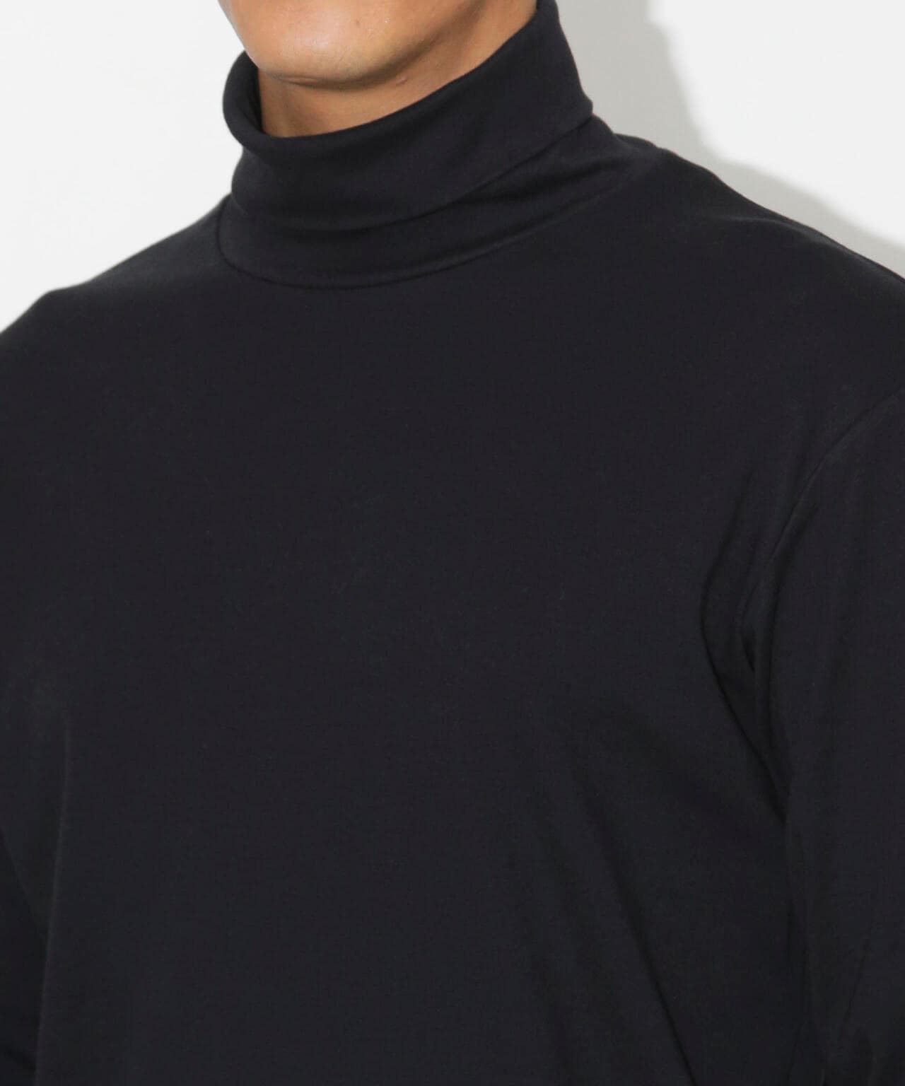 Anti Soaked(R) 汗染み防止 スムースタートルネックTシャツ 長袖 6684223206