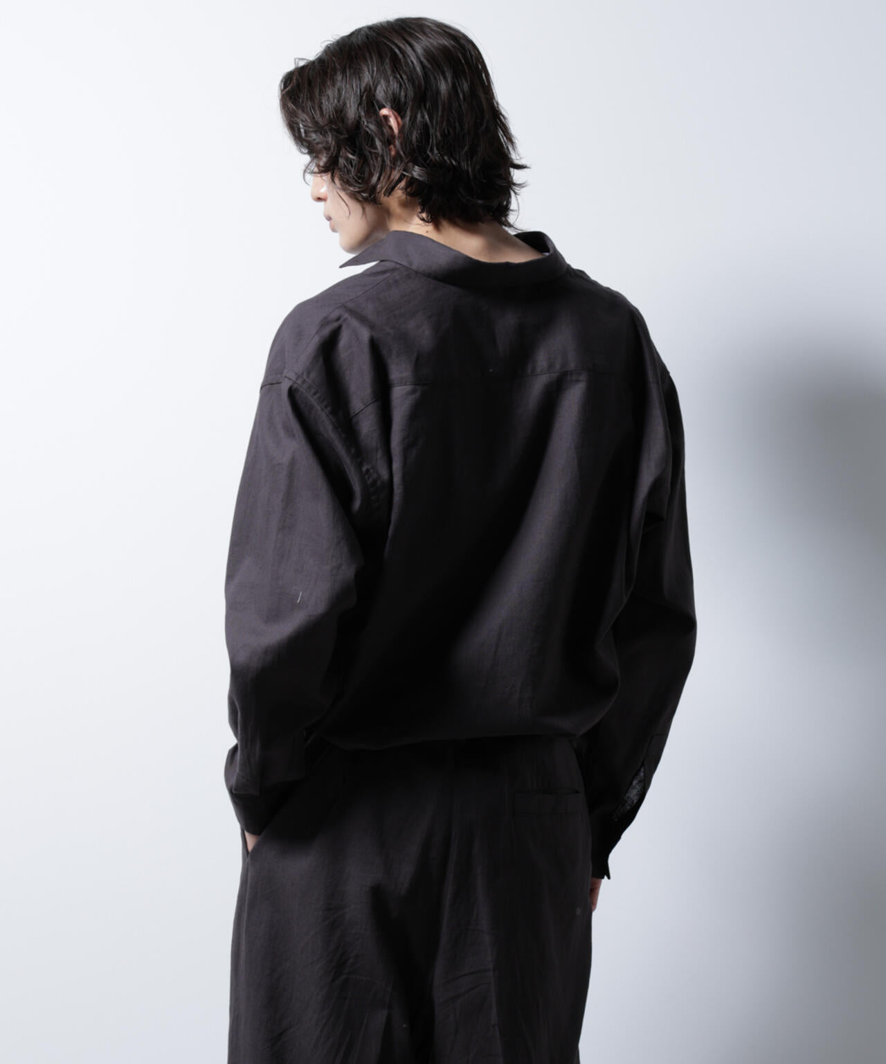 「BELGIUM LINEN FABRICS」リネンコットンレギュラーシャツ 6685120218