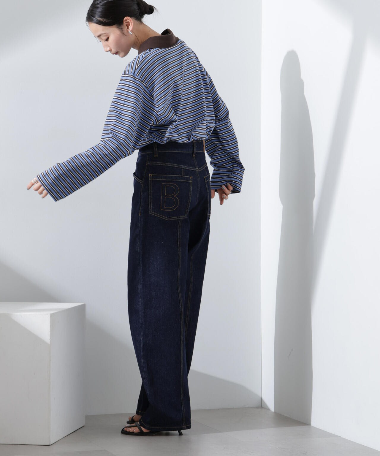BAUM UND PFERDGARTEN/JEANNI Java Polo Stripe 6715123088