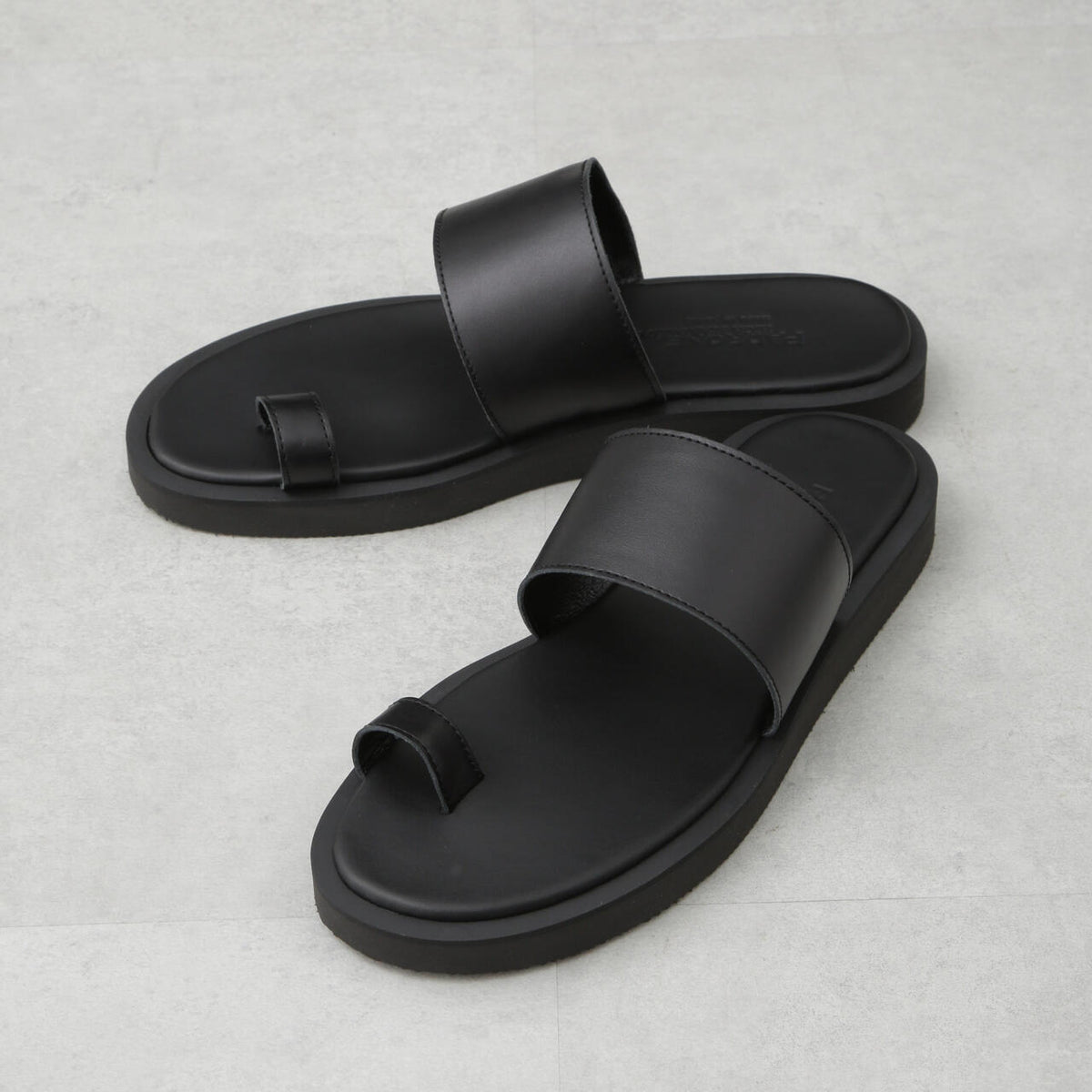 PADRONE THE STANDARD LINE / 別注 THONG SANDAL / 指ぬきレザー