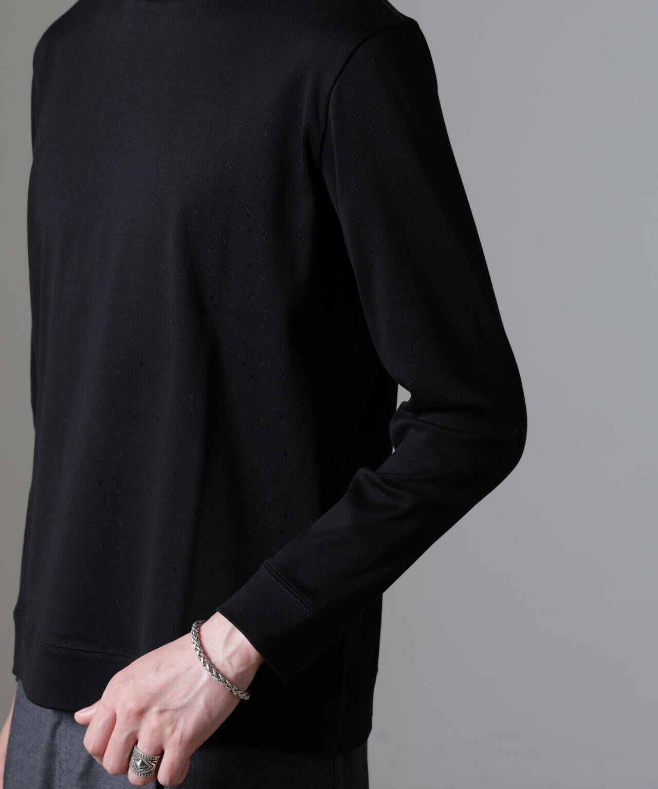 FORMAL JERSEY｣ モックネック カットソー 長袖