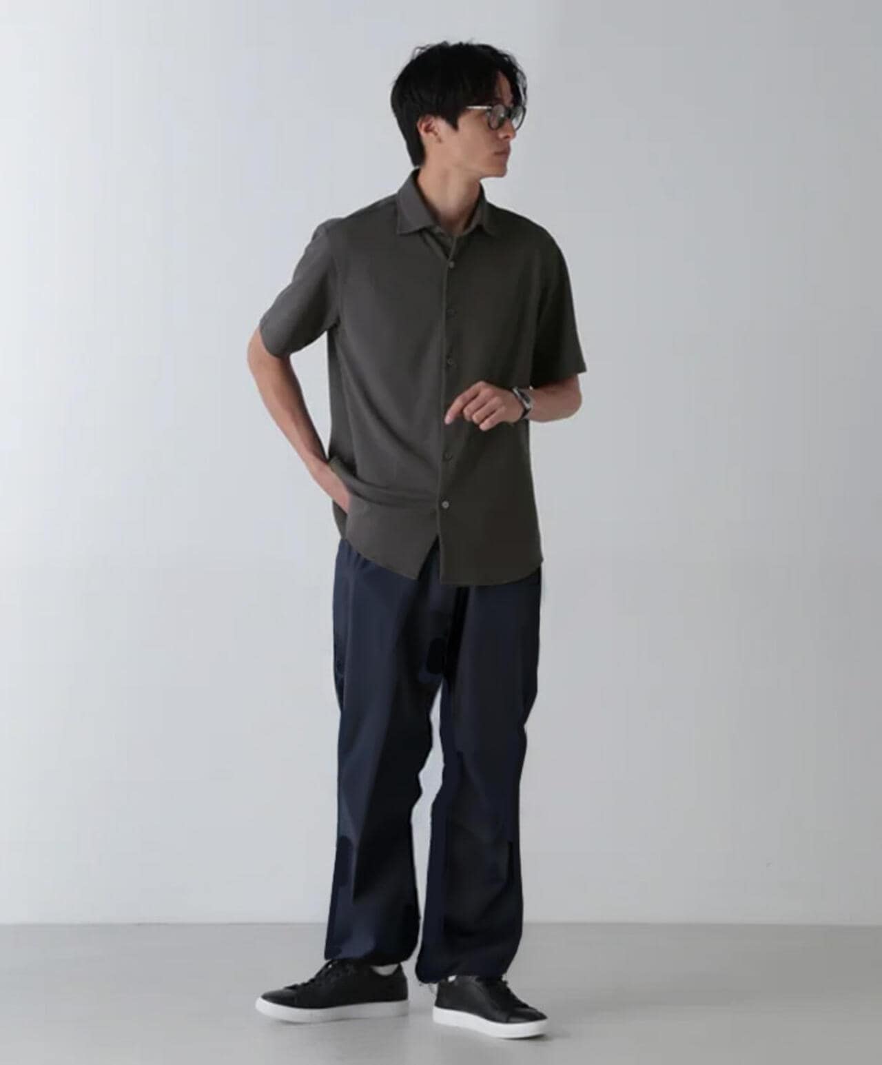 ｢N SHIRTS｣AQUA RHYTHM(R)鹿の子シャツ 半袖 6684221202