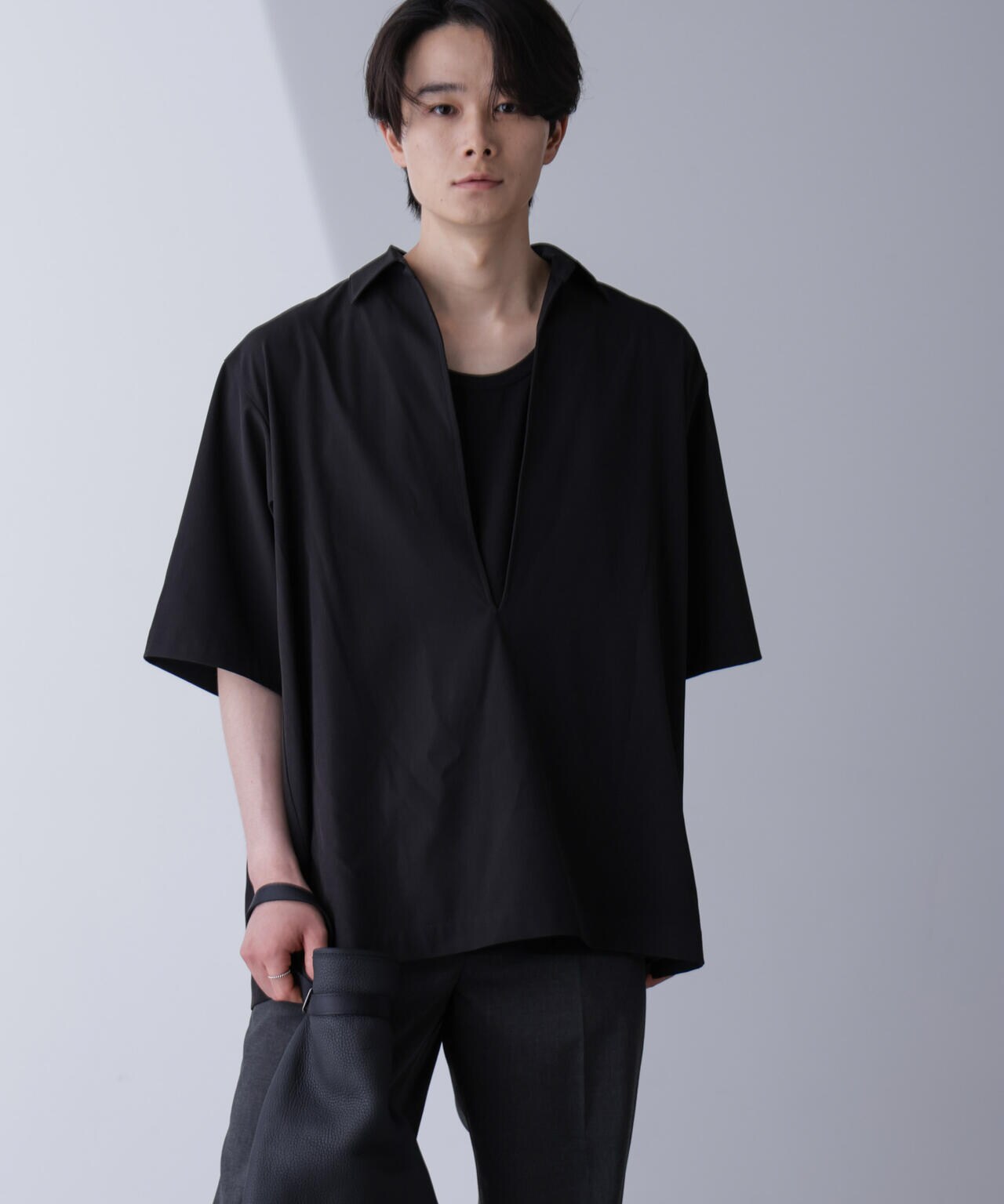 WEB限定/スキッパーPOシャツ 半袖 6724221205