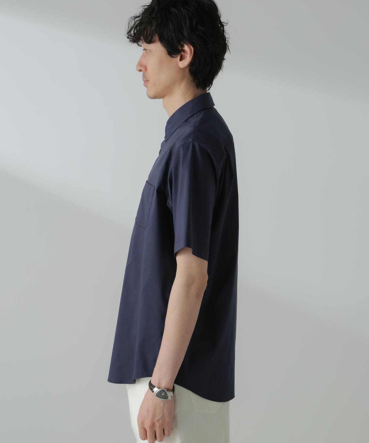 「ICE FLOW LINEN」レギュラーカラーシャツ 半袖 6684121206