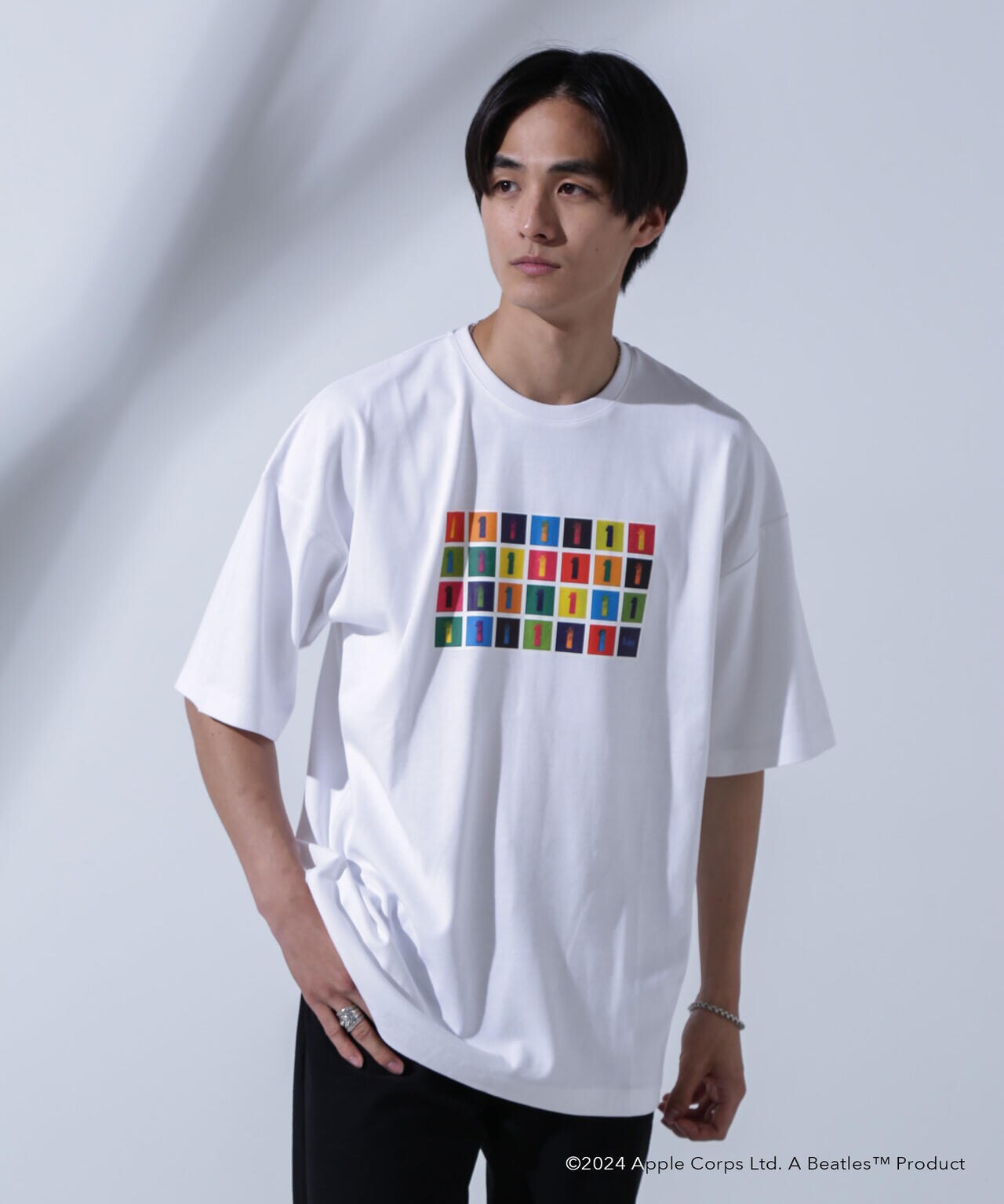 COSMIC WONDER /Cotton silk typewriter circle sh