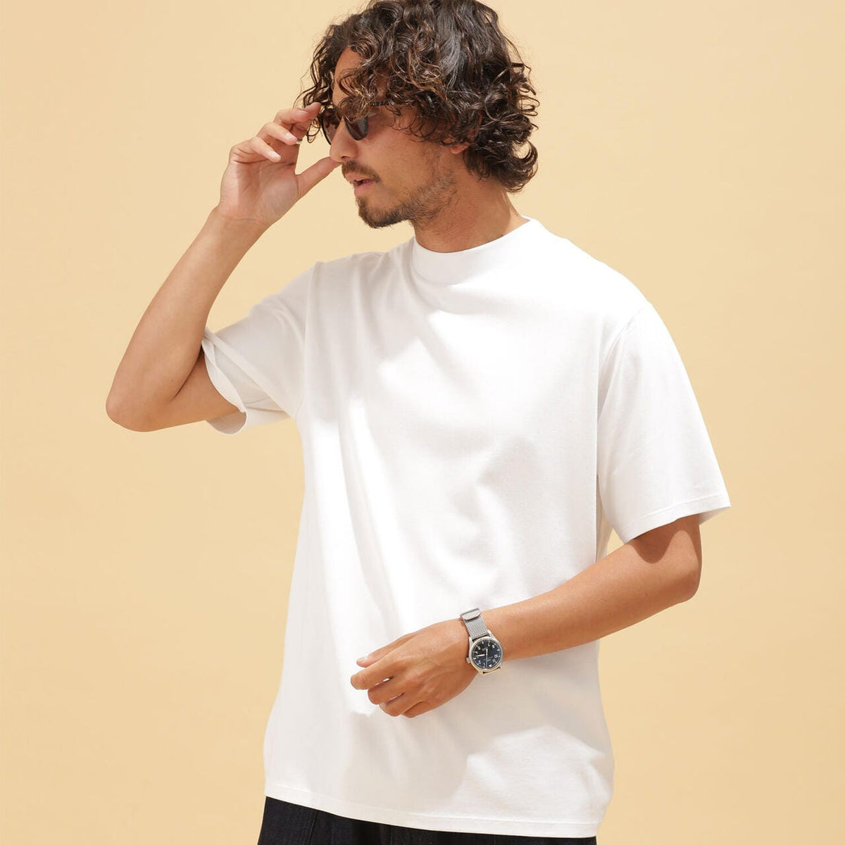 LB.03/【汗染み防止】Anti Soaked ヘビーモックネックTシャツ LB.03/【汗染み防止】Anti Soaked ヘビーモックネックTシャツ