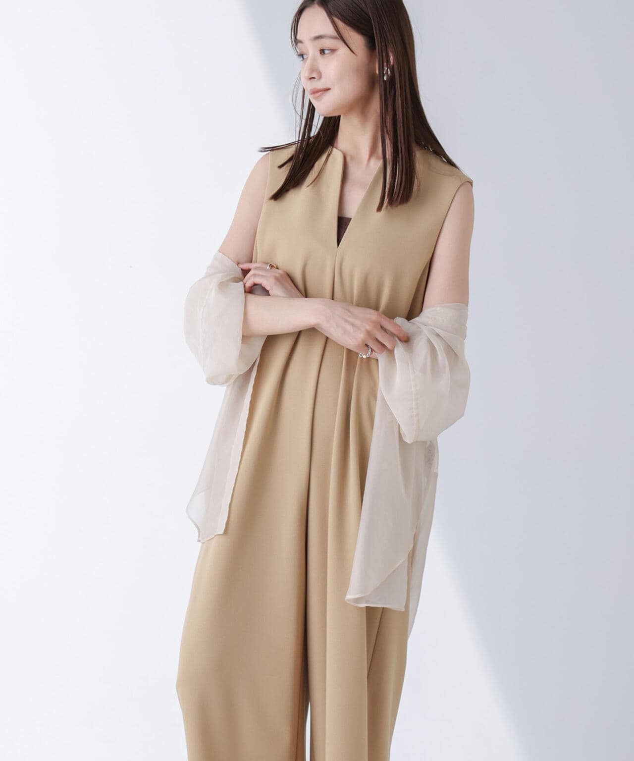 AtPARK＆DAILYWEAR/カットジョーゼットサロペ 6694219309
