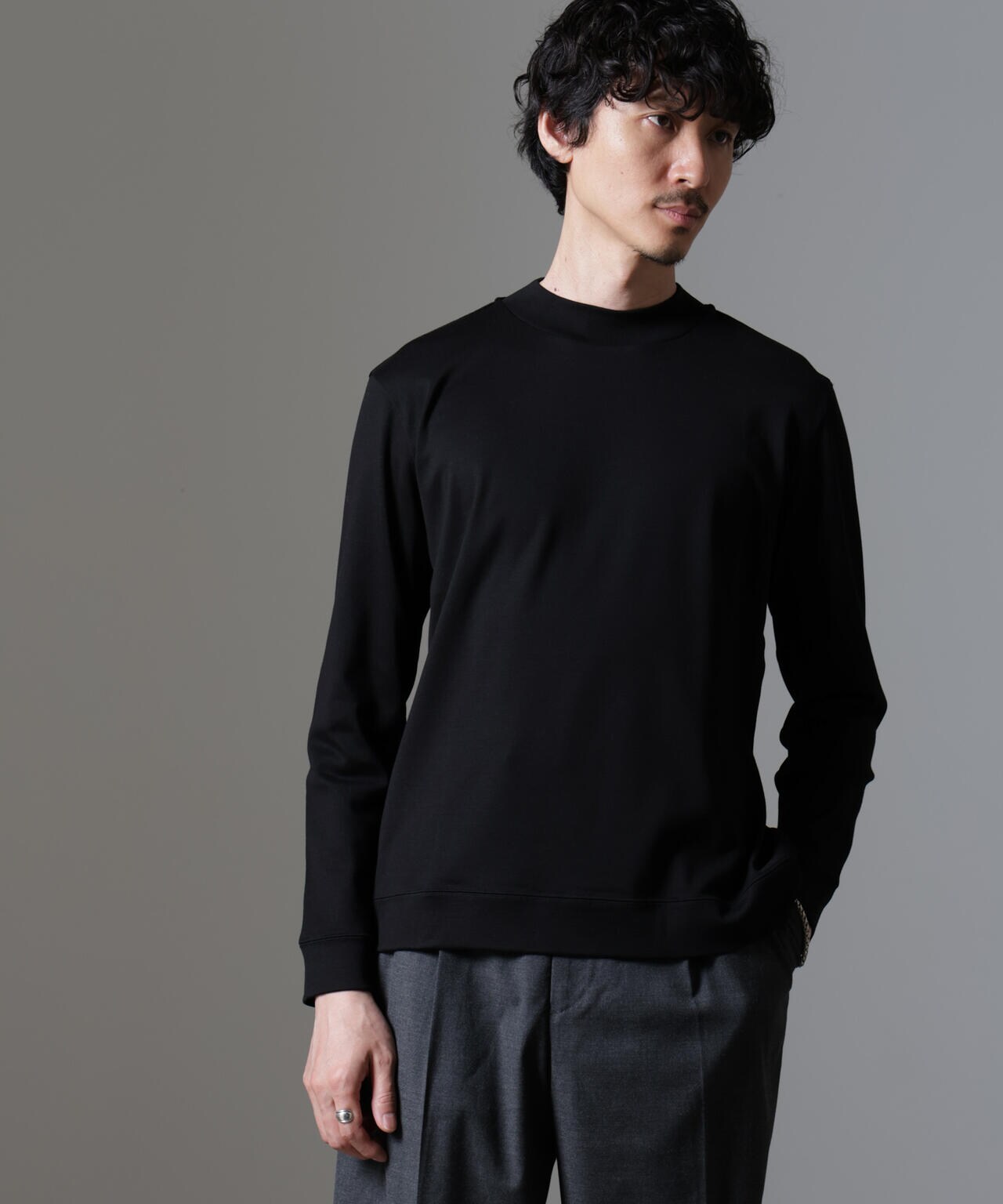 ｢FORMAL JERSEY｣モックネックカットソー長袖 6684223216