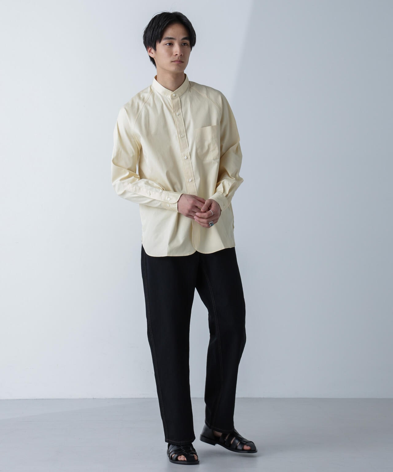 Scye/Oxford Grandad Collor Shirt