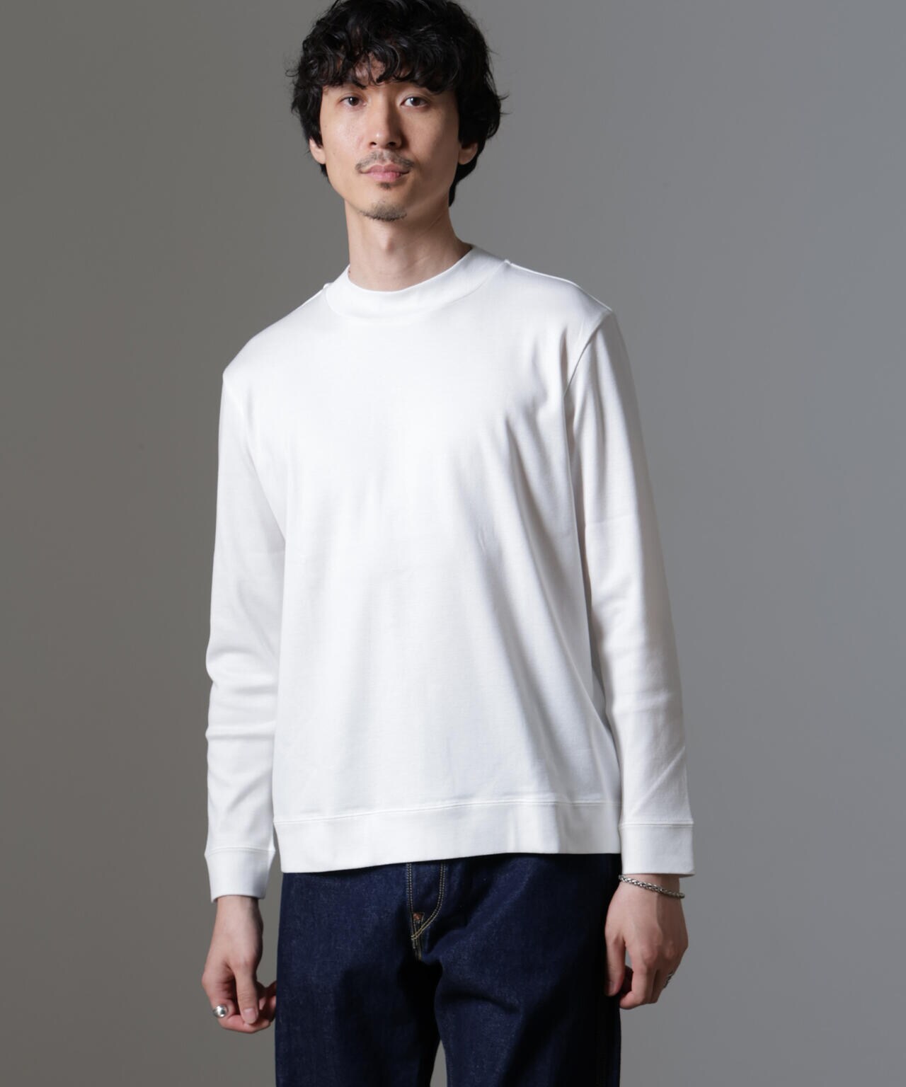 ｢FORMAL JERSEY｣モックネックカットソー長袖 6684223216