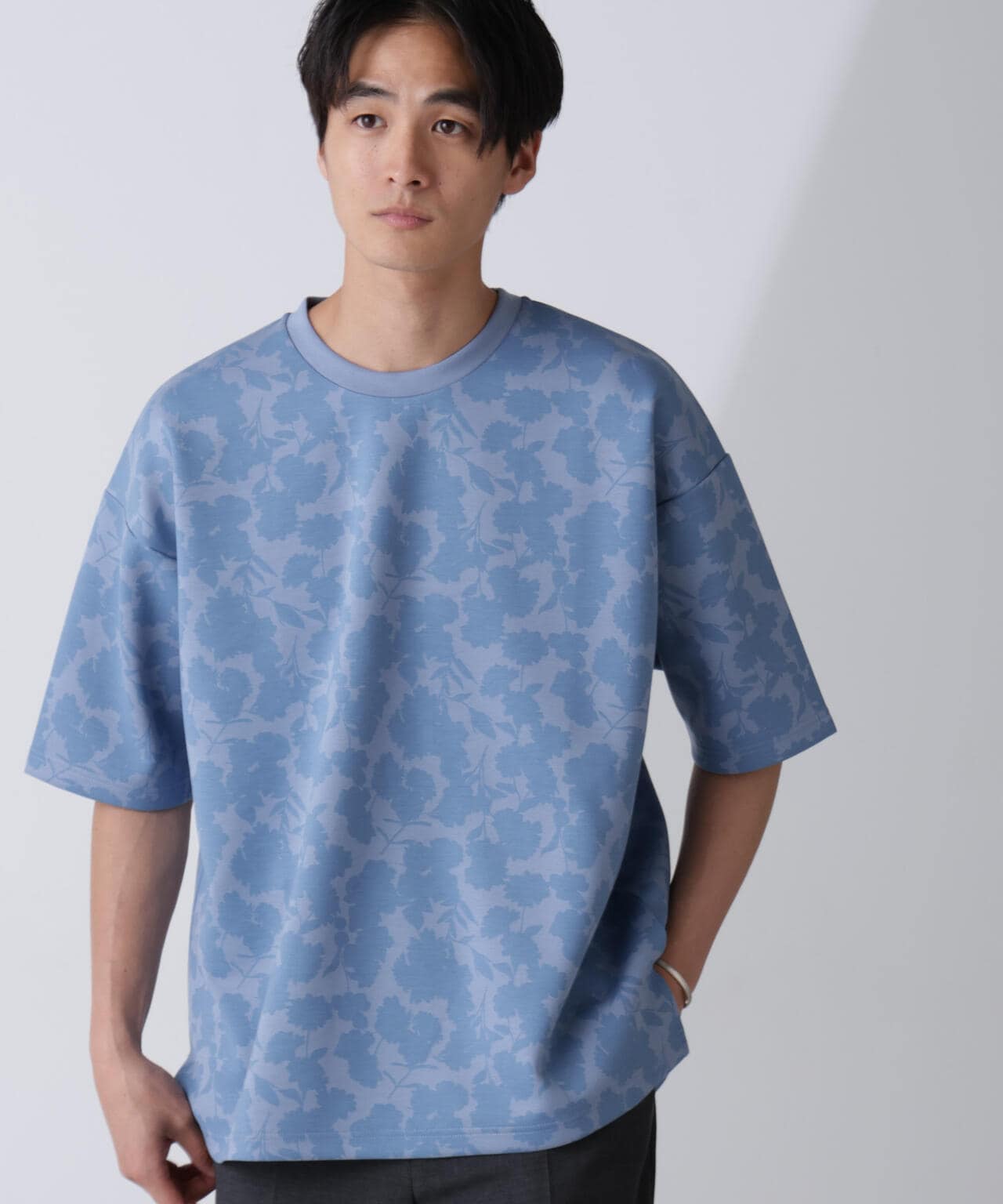 総柄 ダンボール ワイド Tシャツ 半袖