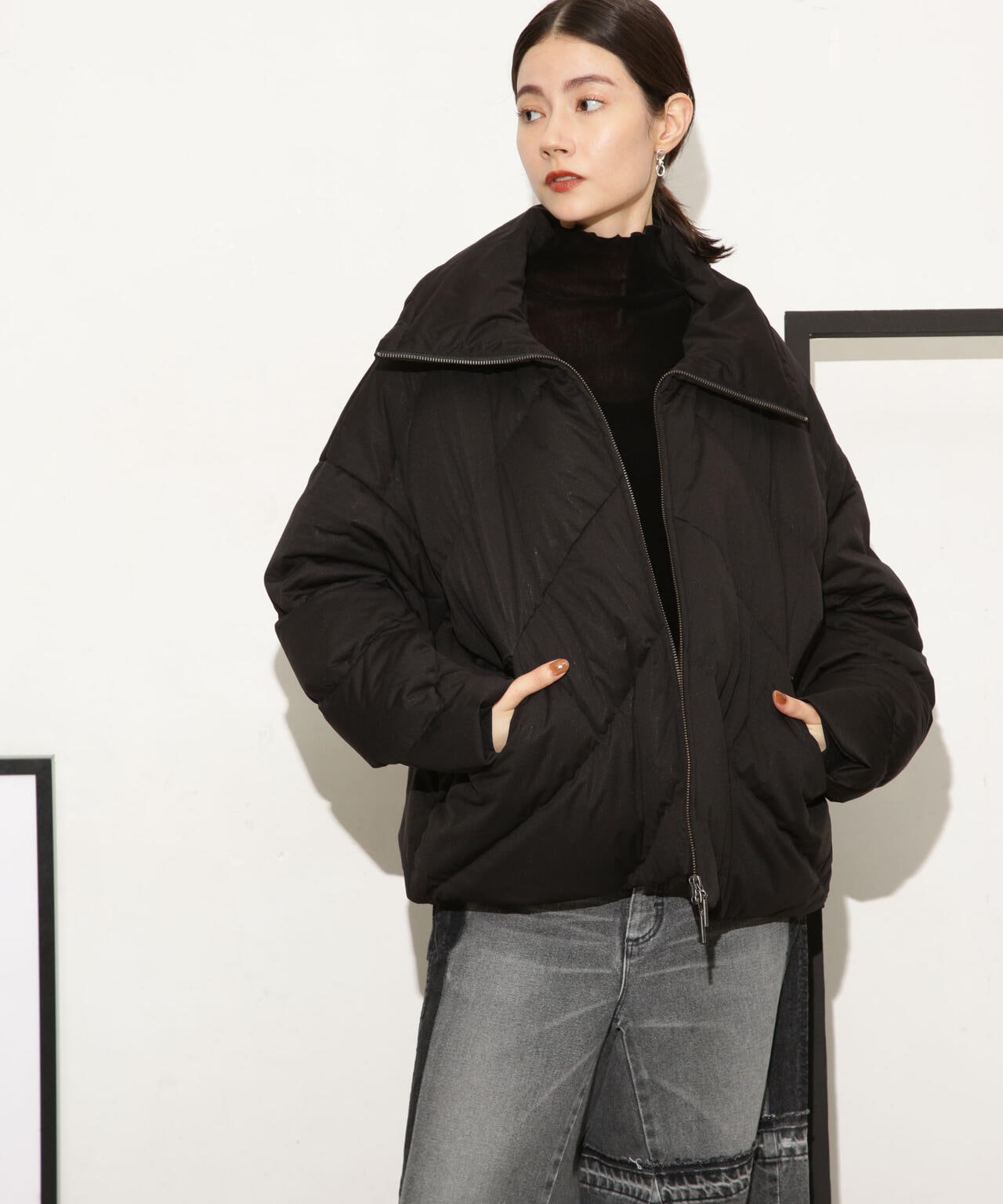 6×1 COPENHAGEN/HIGH COLLAR DOWN JACKET