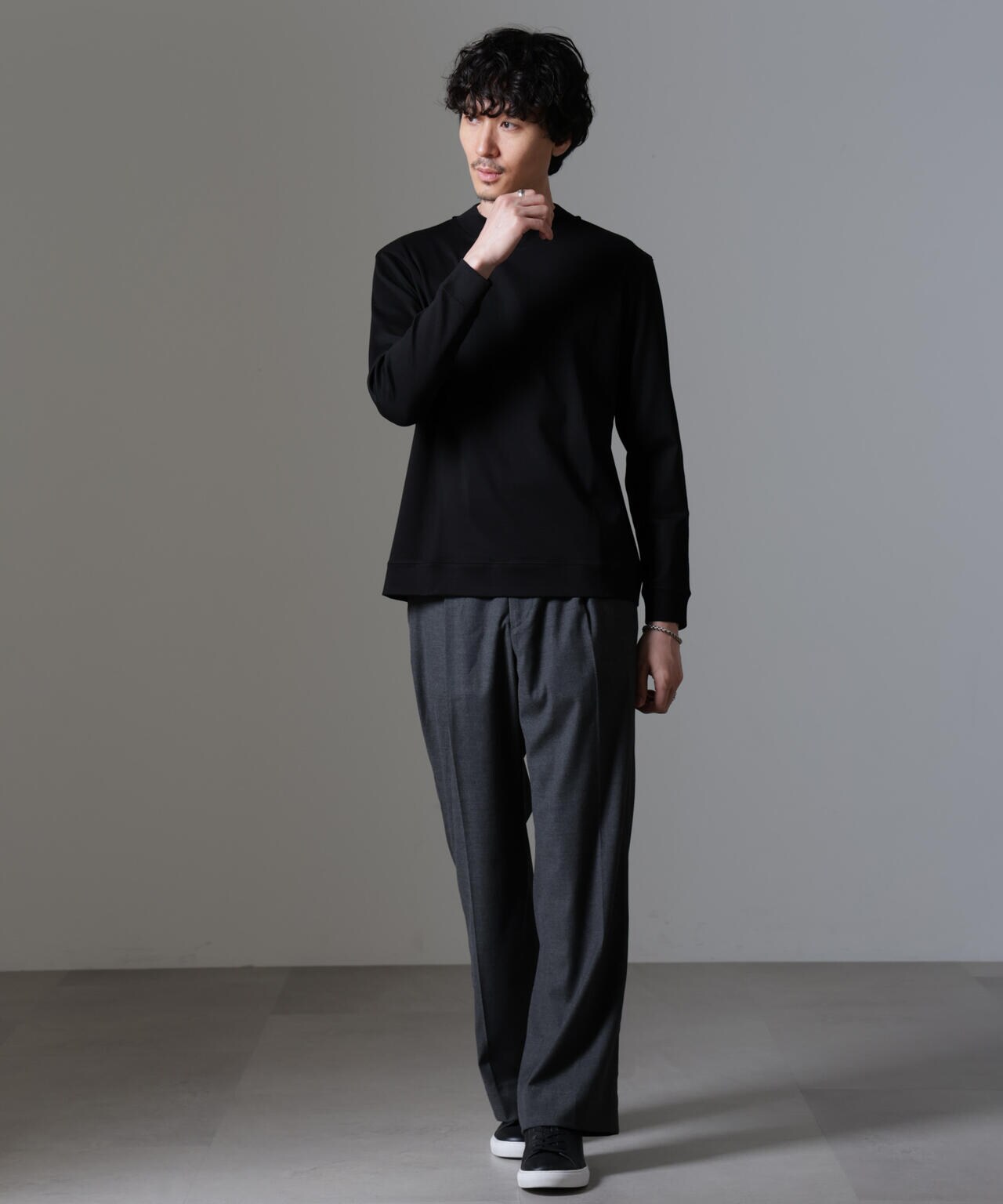 ｢FORMAL JERSEY｣モックネックカットソー長袖 6684223216