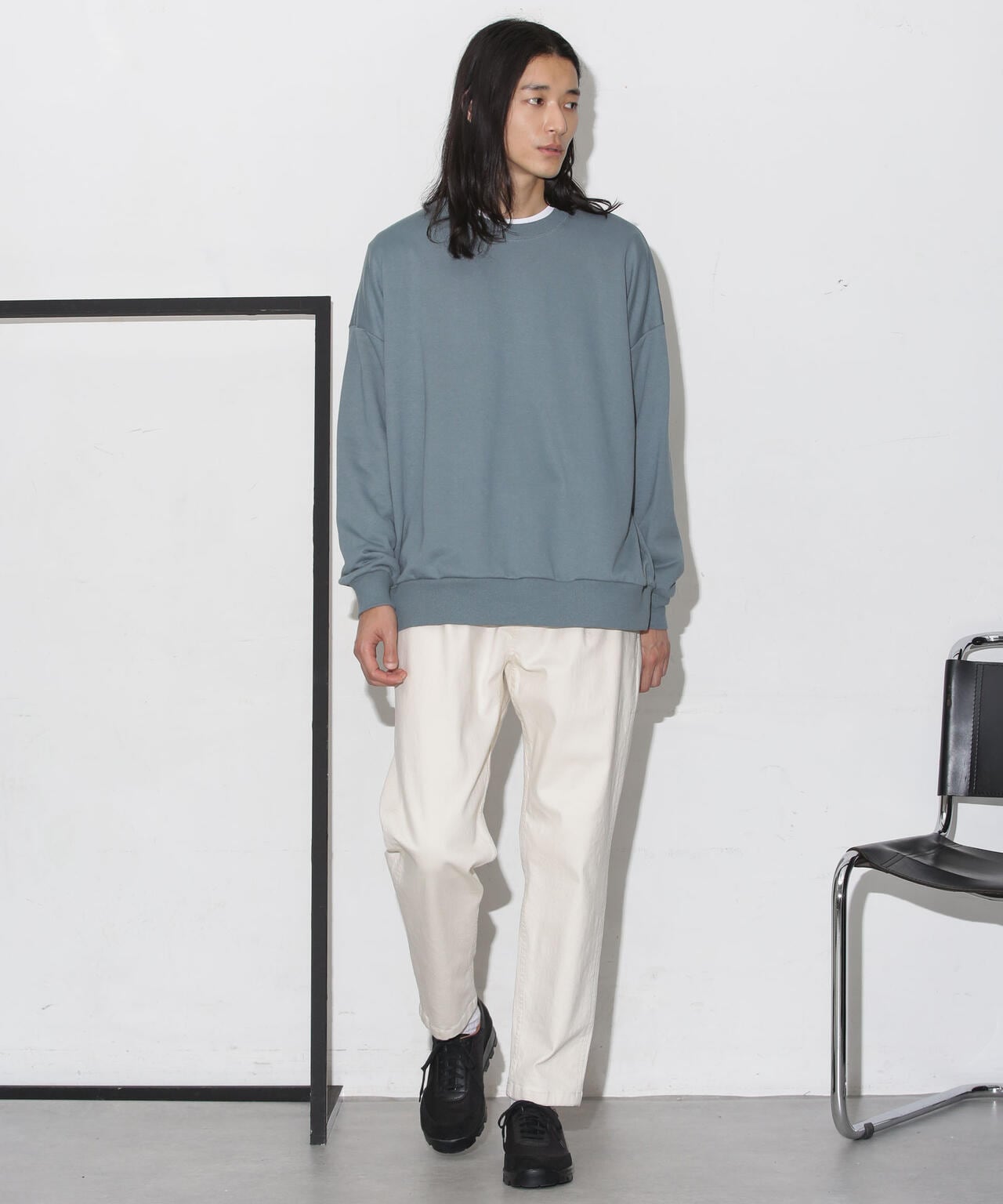 人気海外ブランドアイテム｜ファッション通販 ビックシルエット クルーネック スウェット トップス