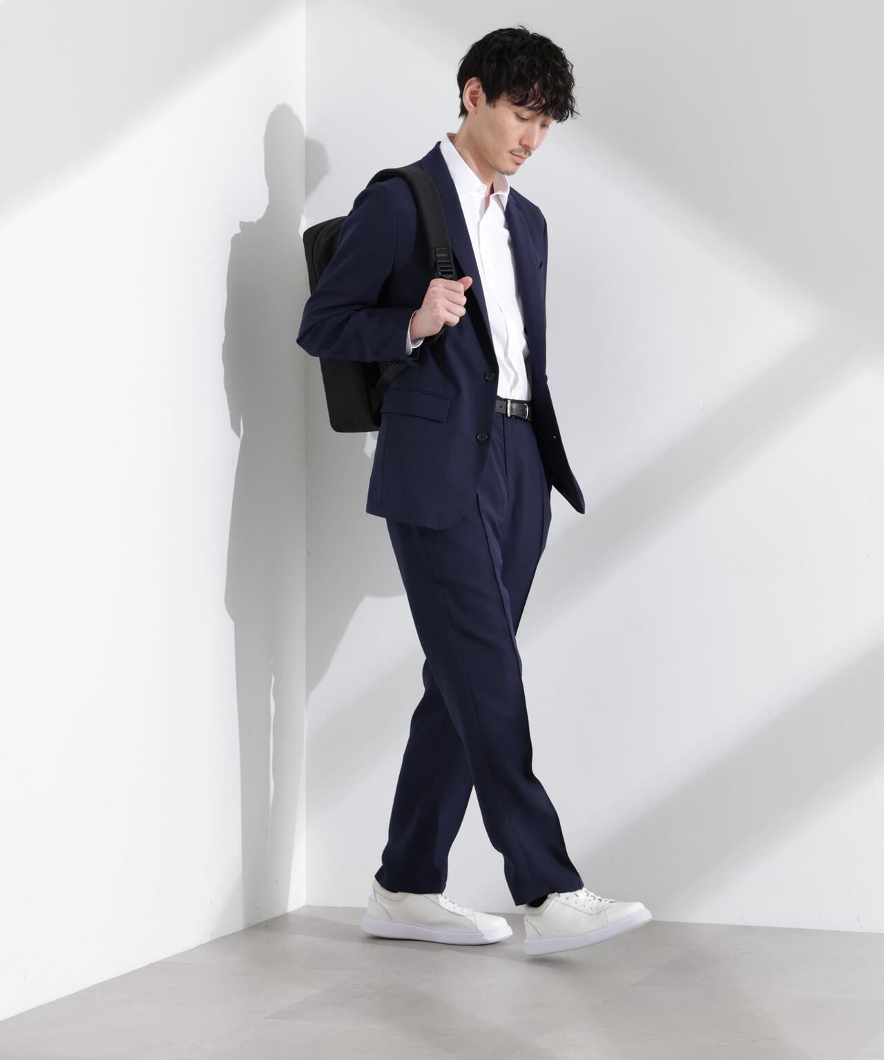 「N TROUSERS PREMIUM」強撚ピケストレッチパンツ(セットアップ可) 6685129201