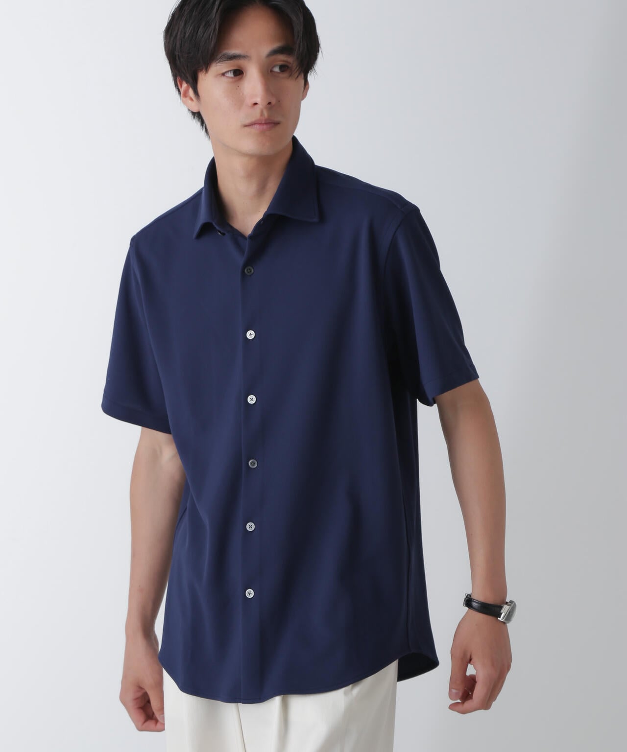 ｢N SHIRTS｣AQUA RHYTHM(R)鹿の子シャツ 半袖 6684221202