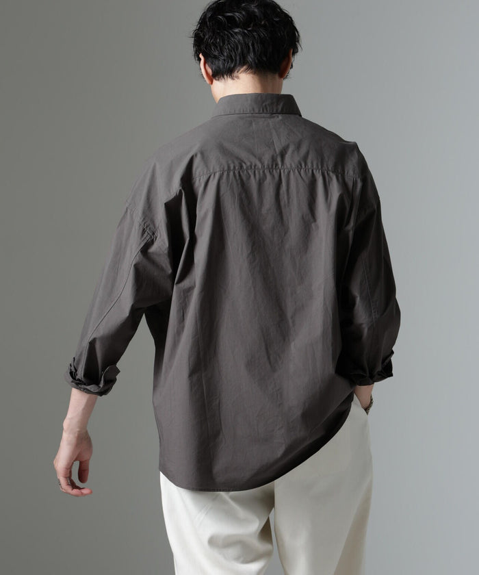｢OtoNANO｣大人のワイドシャツ デニムシャツ 長袖