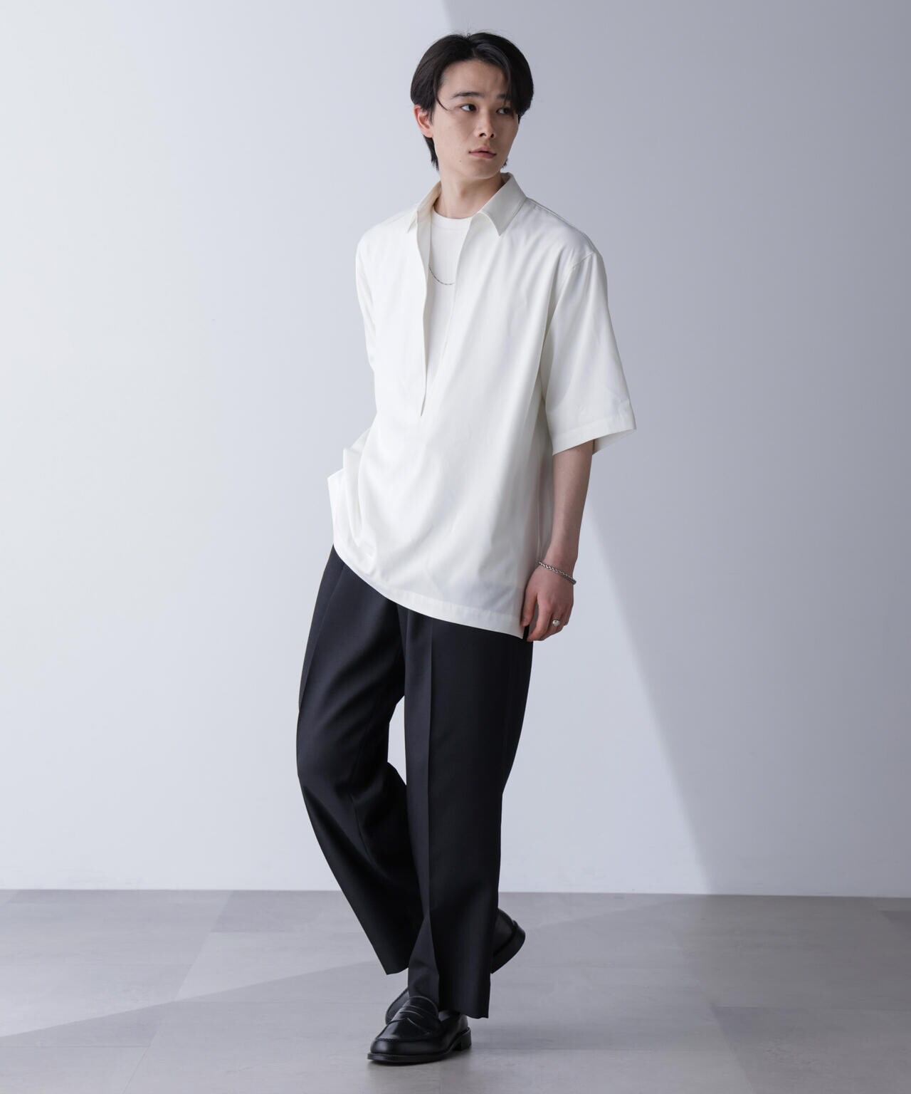 WEB限定/スキッパーPOシャツ 半袖 6724221205