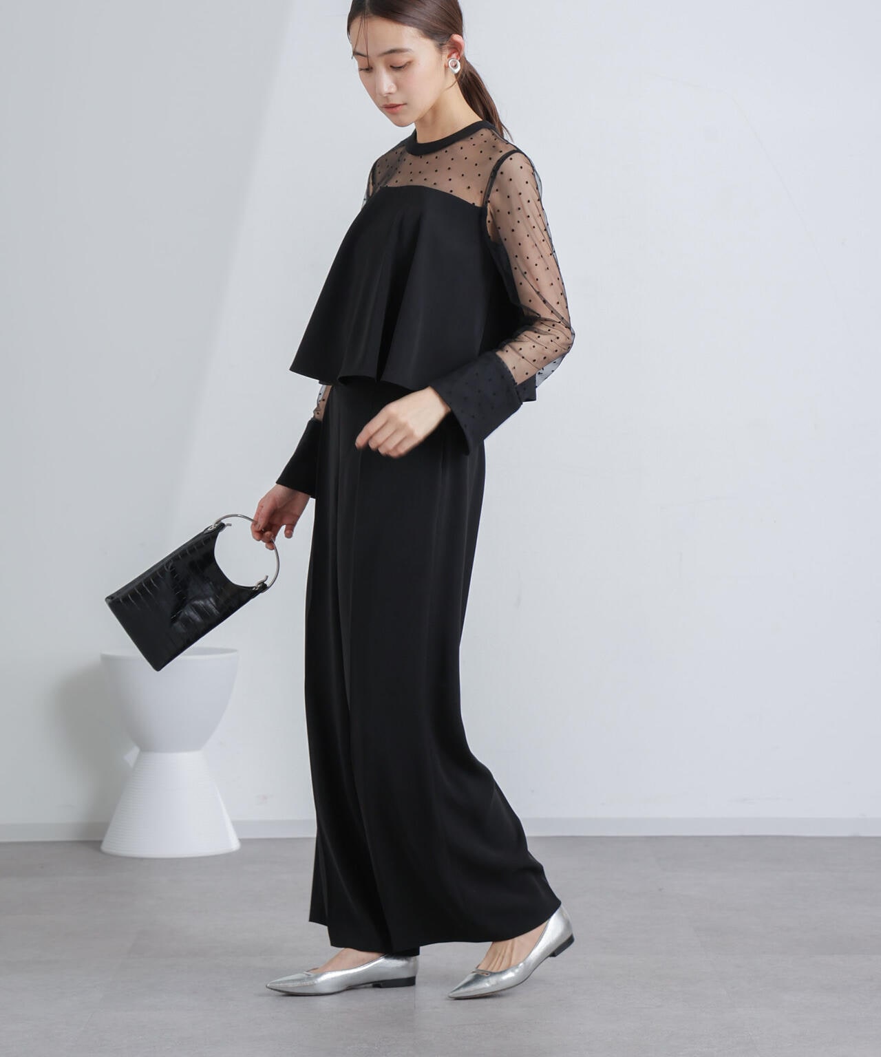 フロッキー ドット チュール セットアップ 