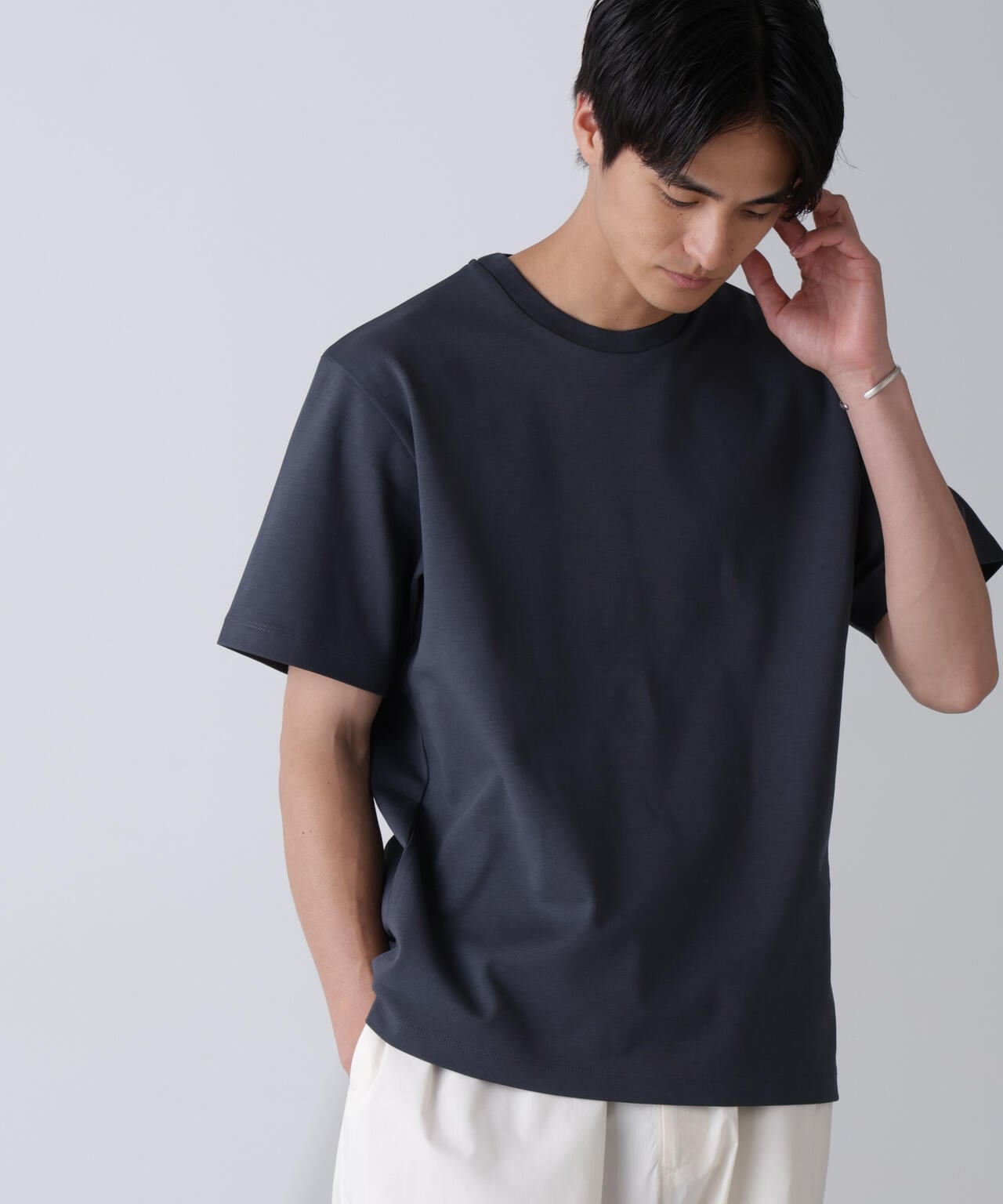 ダブルスムースクルーネックＴシャツ 半袖 6724124231