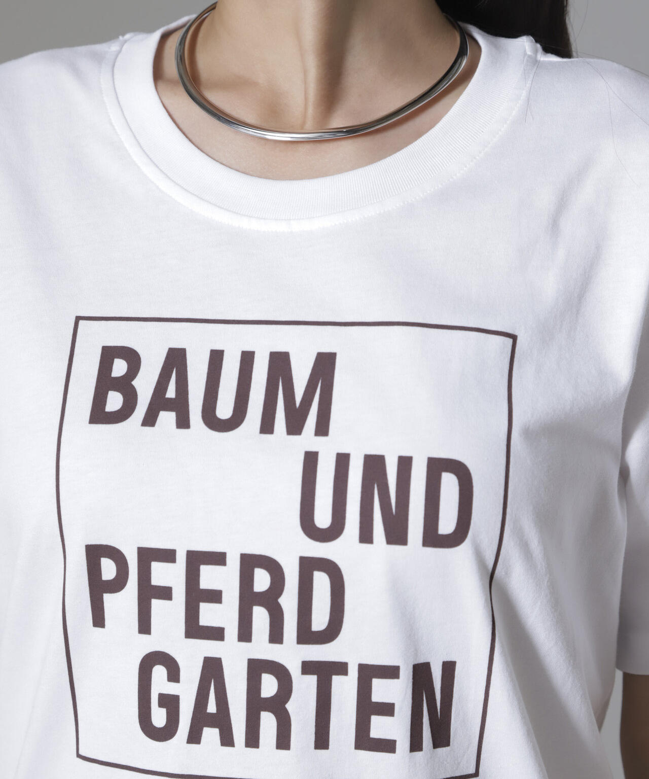 Baum und Pferdgarten/Cotton Jerse Tシャツ 6714224001