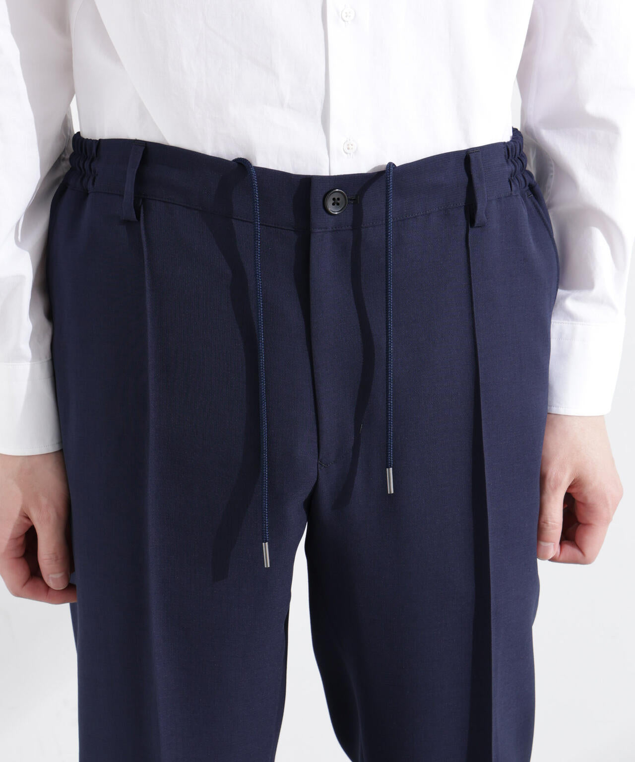 「N TROUSERS PREMIUM」強撚ピケストレッチパンツ(セットアップ可) 6685129201