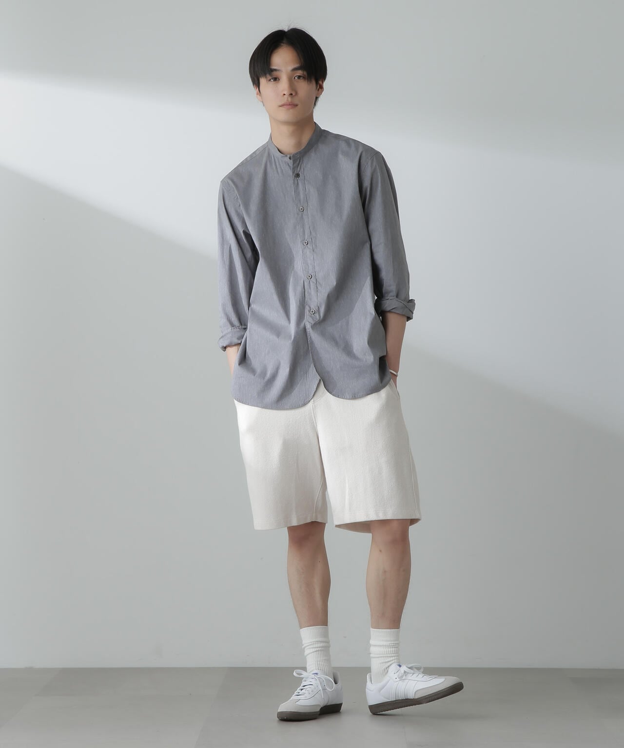 ヘリンボーン起毛ショートパンツ(セットアップ可) 6724128201