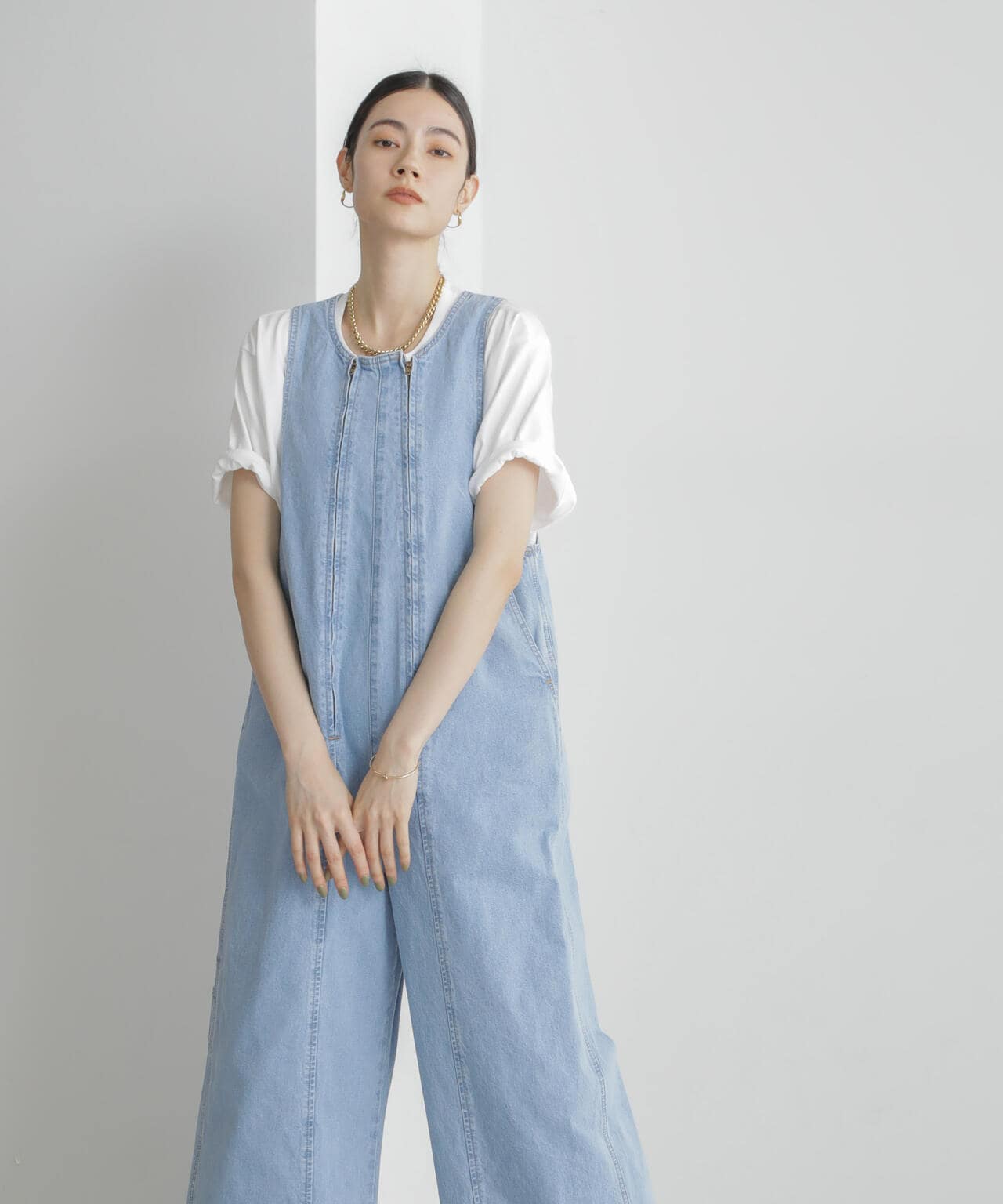 CURRENTAGE / DENIM サロペット