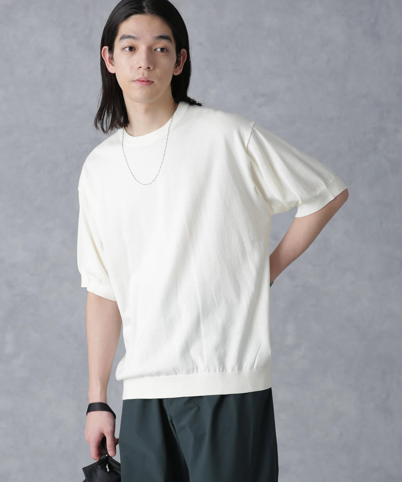 crepuscule/別注 S/S CREWNECK KNIT 6704122039