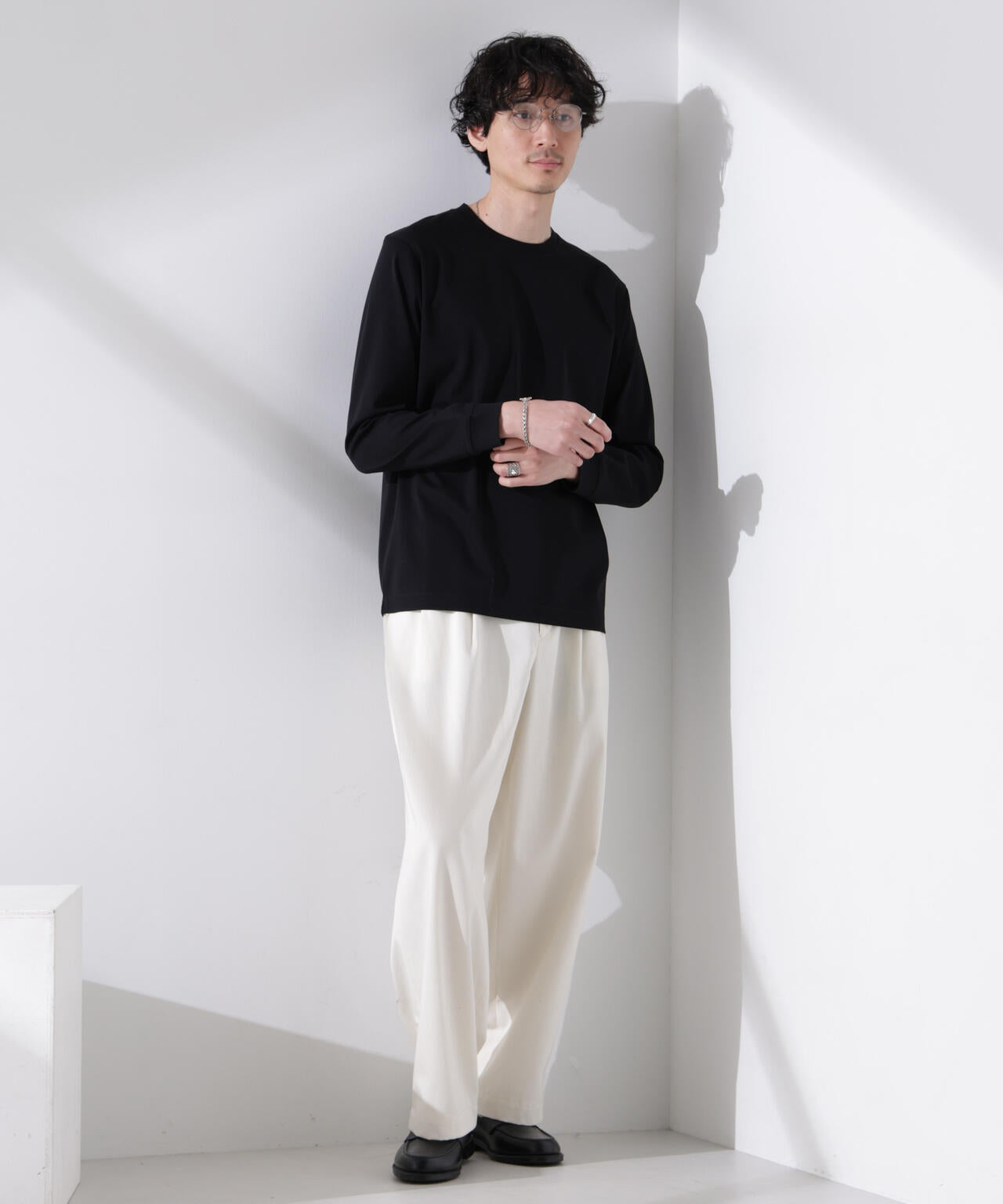 アンチスメル クルーネックTシャツ 長袖 6725123205