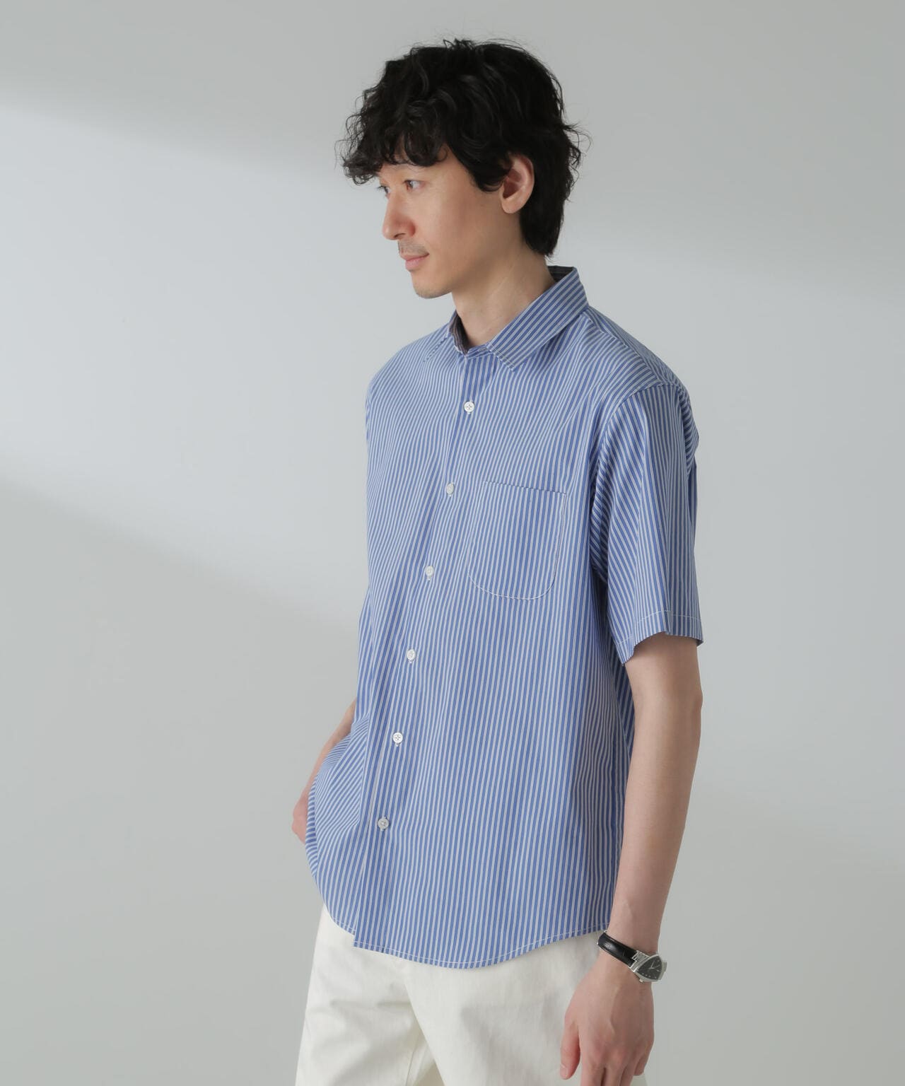 「ICE FLOW LINEN」バリエーションシャツ 半袖 6684121207