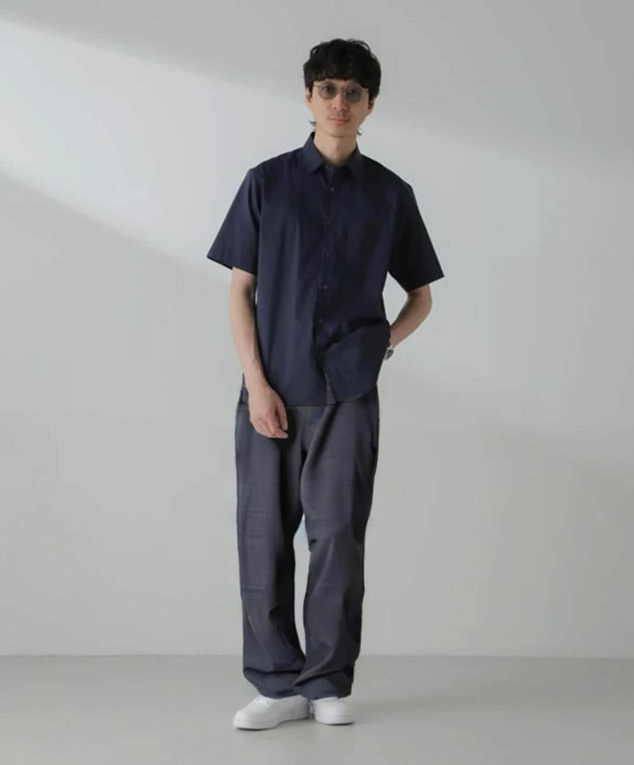 「ICE FLOW LINEN」レギュラーカラーシャツ 半袖 6684121206