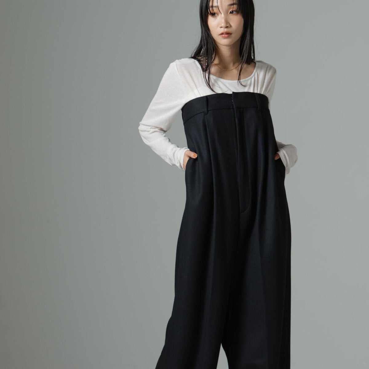 RhodolirioN / Tube Top Jumpsuit - Flannel