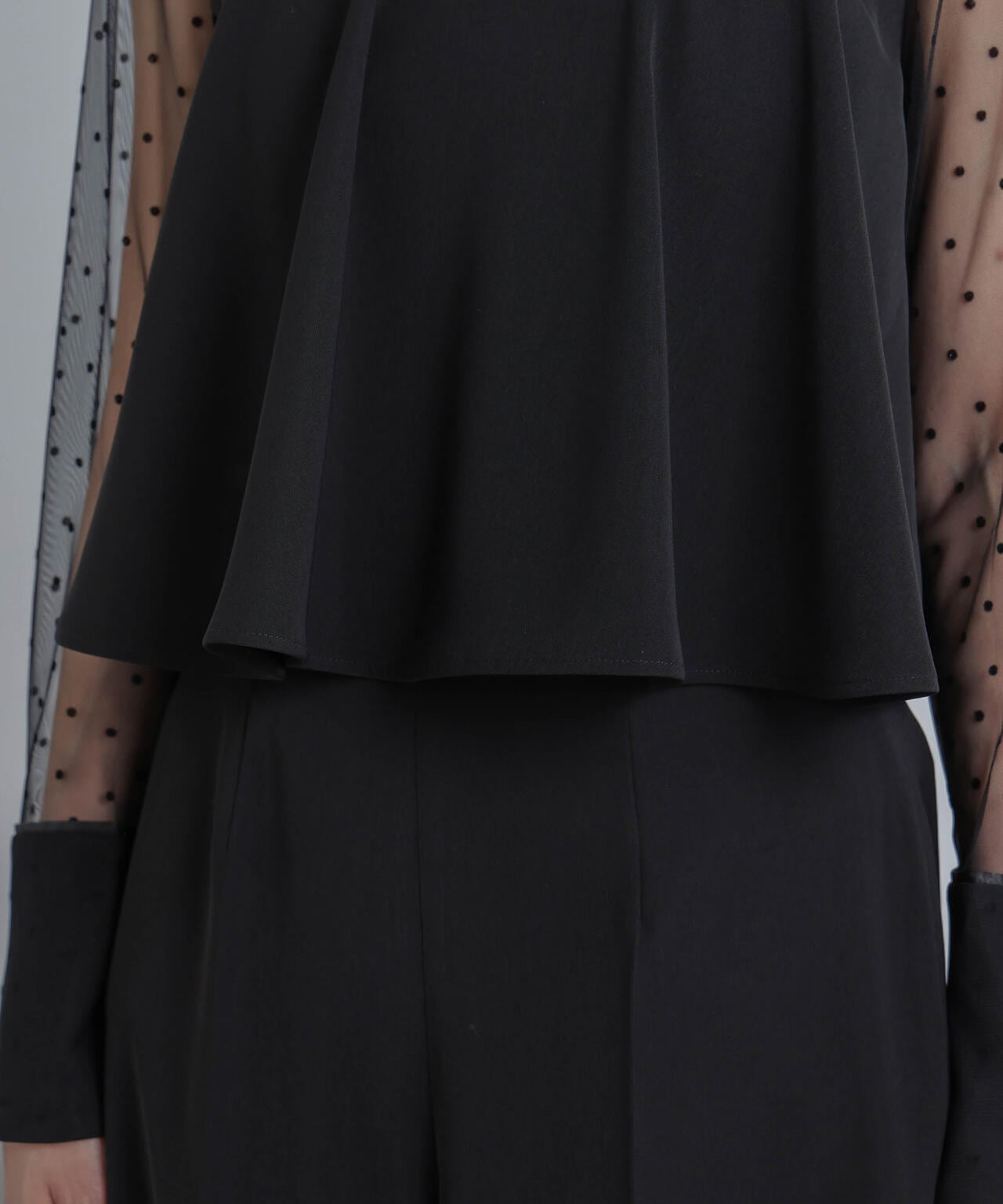 フロッキー ドット チュール セットアップ 