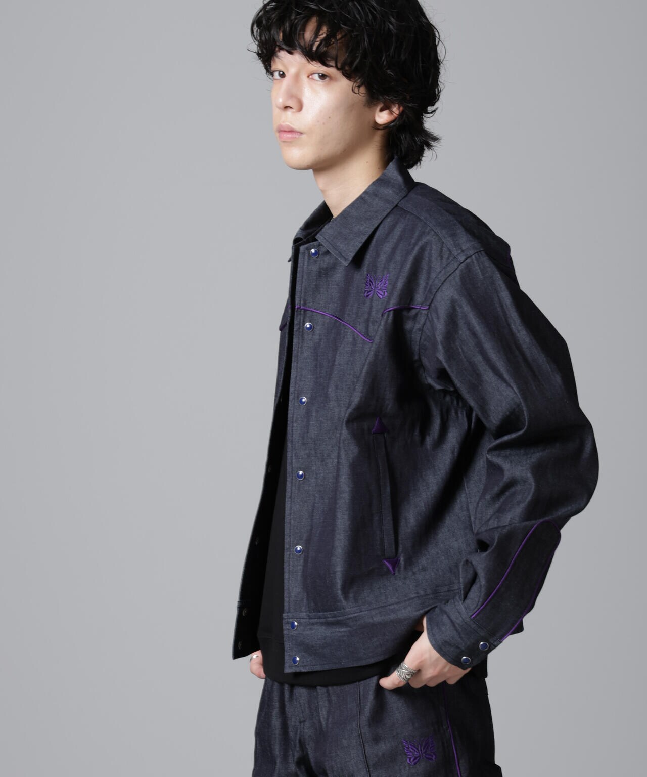 Needles / 別注 Piping Cowboy Jacket ( セットアップ可 )