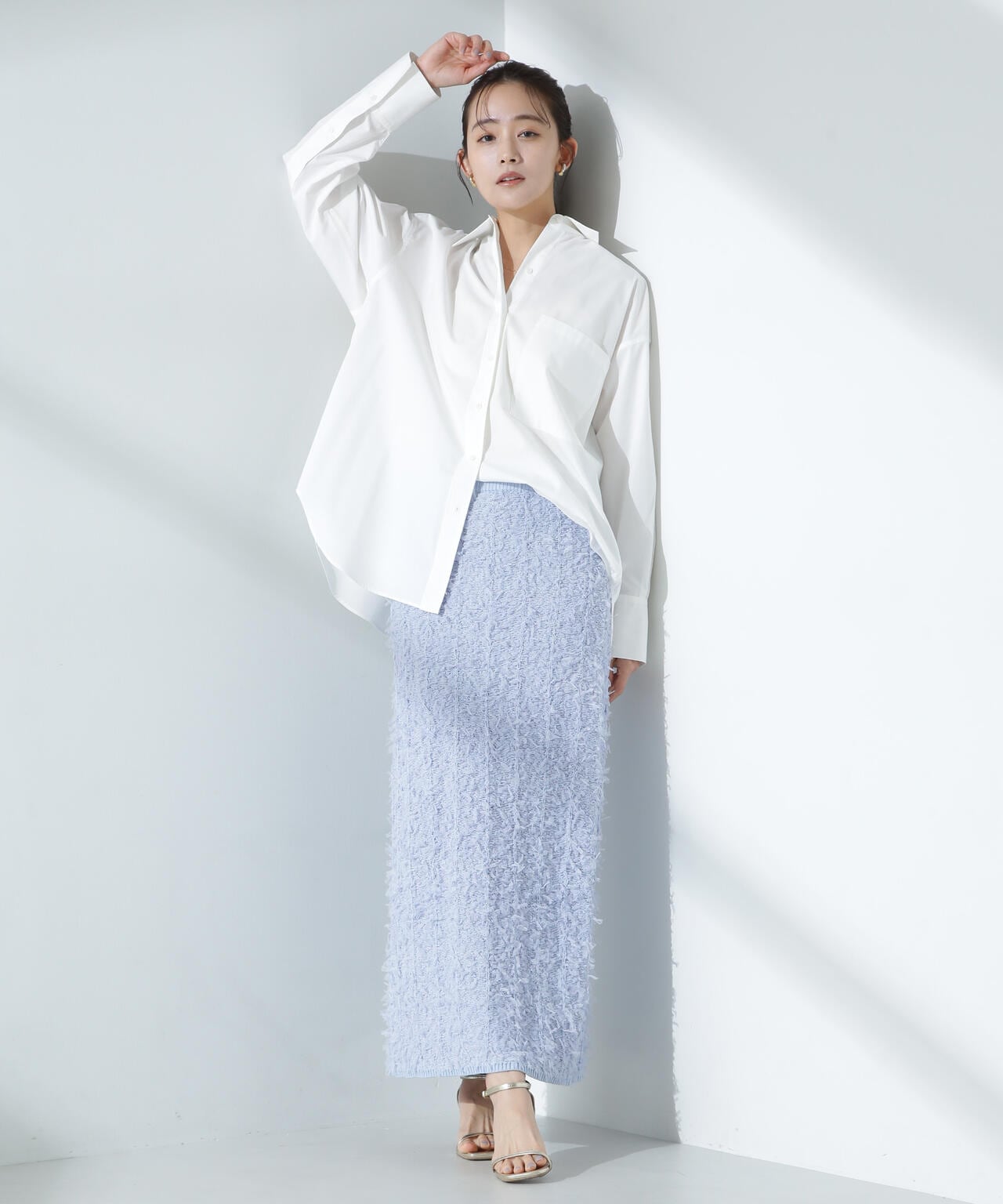 チュール モール ニット スカート（ セットアップ 可） 