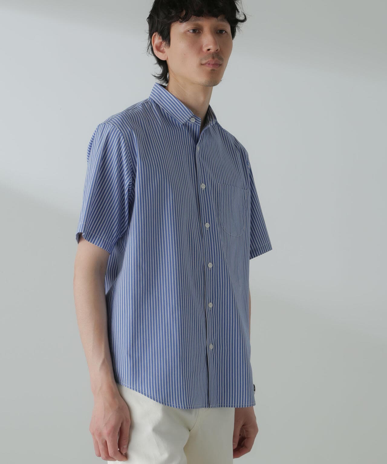 「ICE FLOW LINEN」バリエーションシャツ 半袖 6684121207