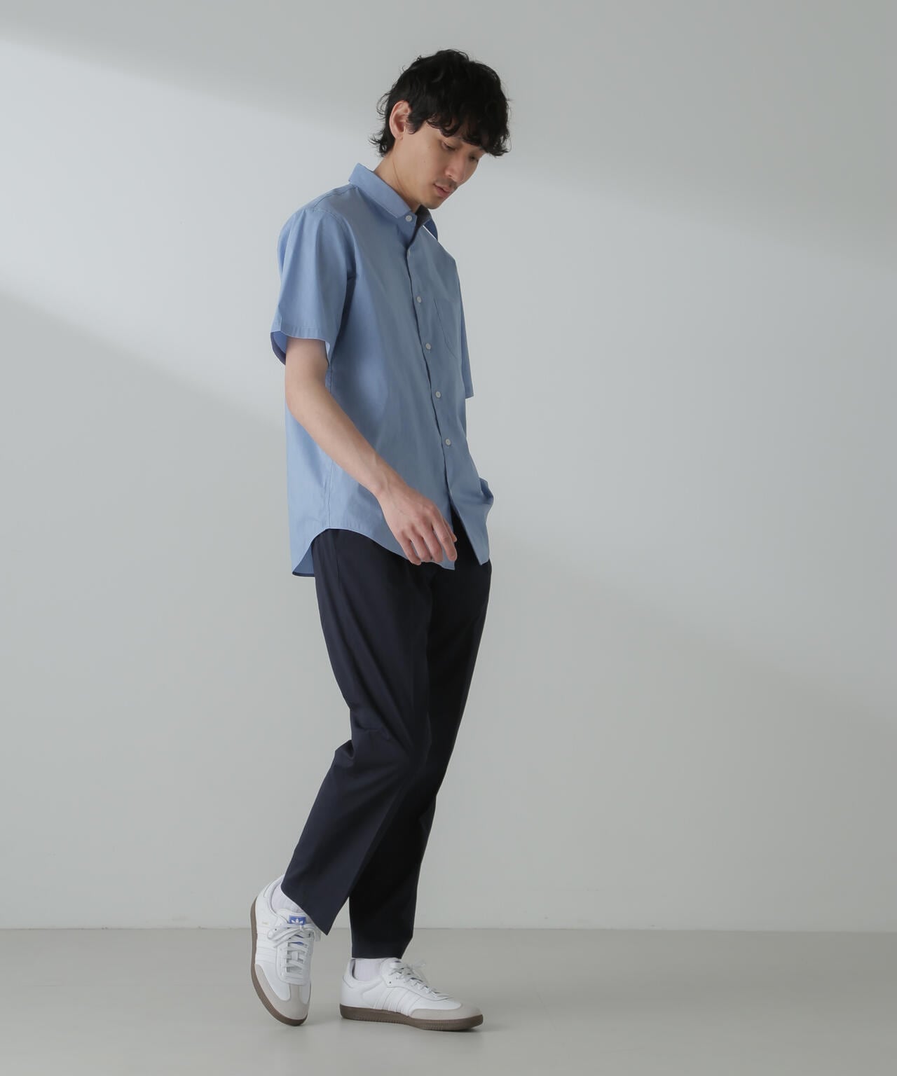 「ICE FLOW LINEN」レギュラーカラーシャツ 半袖 6684121206