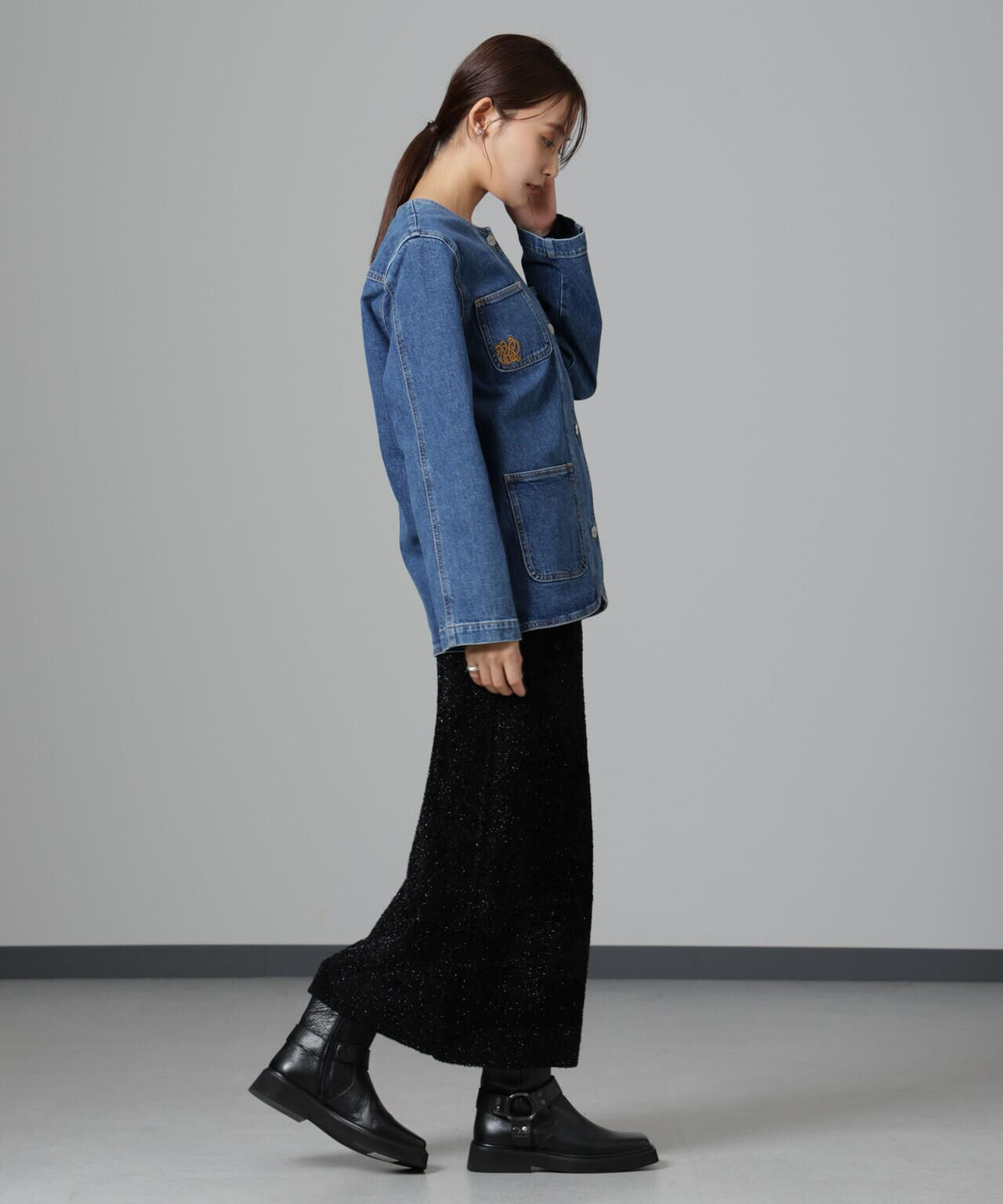 BAUM UND PFERDGARTEN/Organic Denim ジャケット 6714216007