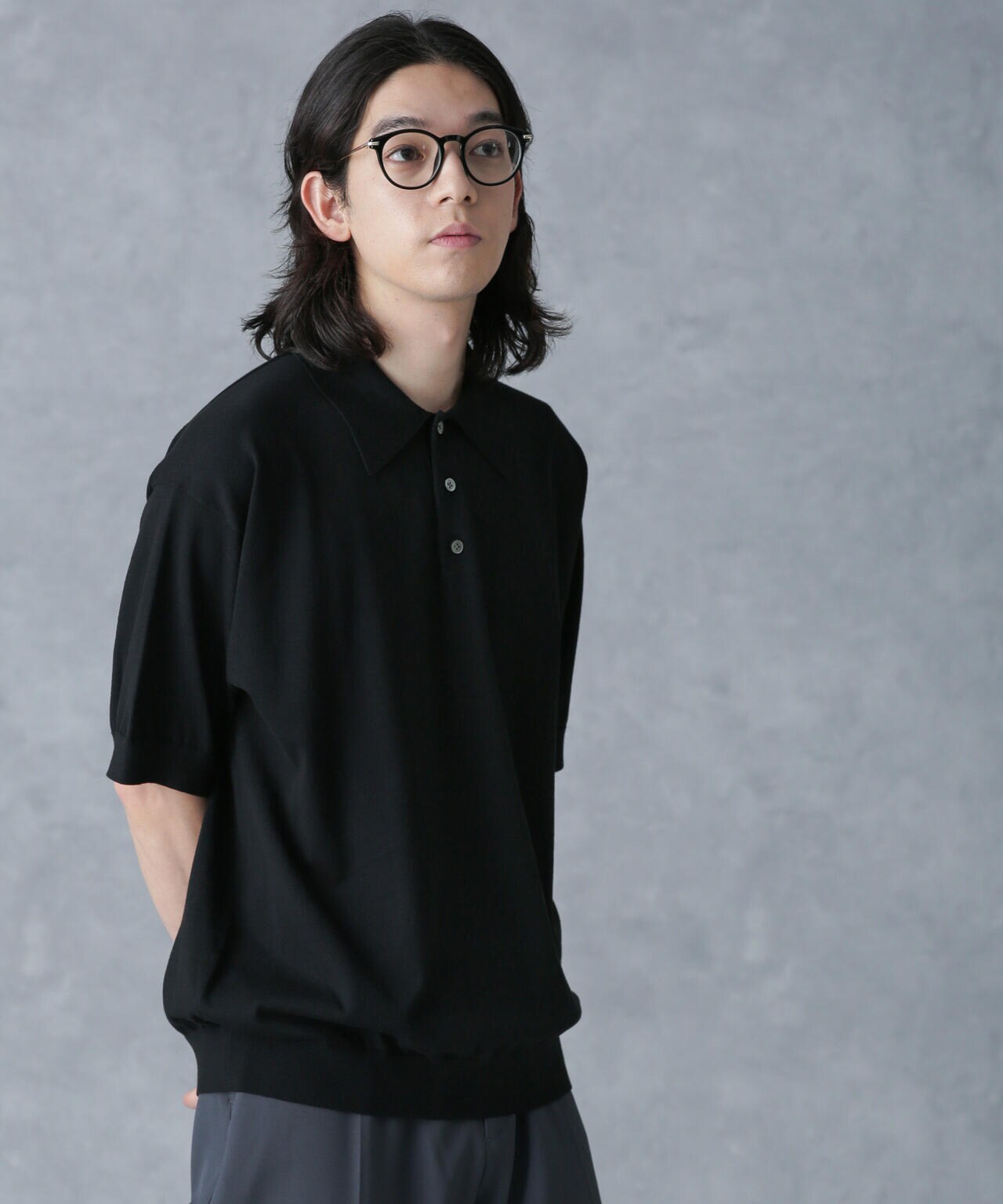 crepuscule/別注 S/S KNIT POLO 6704124027