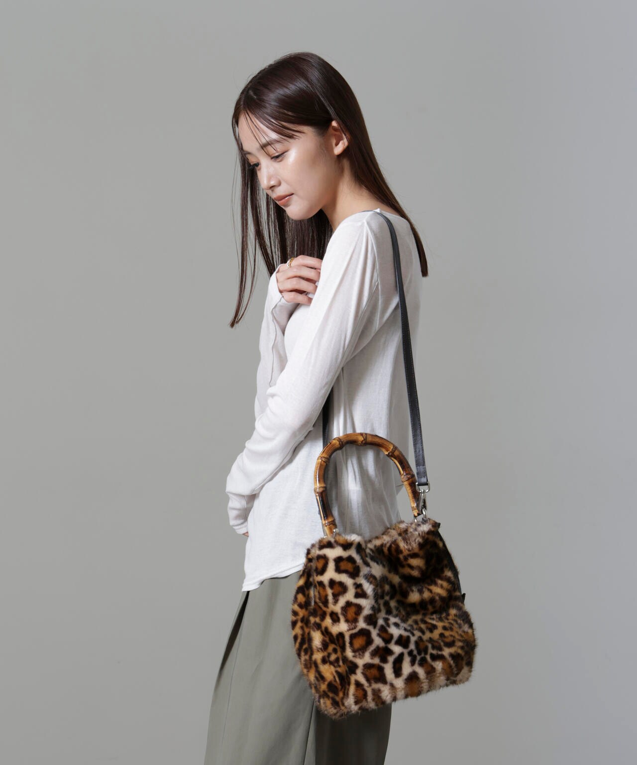 ヘアカーフ & レザー バッグ 【正規品 】Marco Masi マルコ