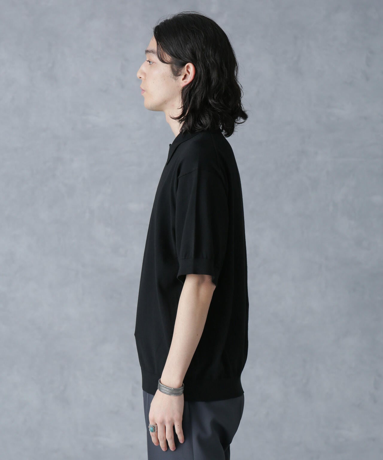 crepuscule/別注 S/S KNIT POLO 6704124027