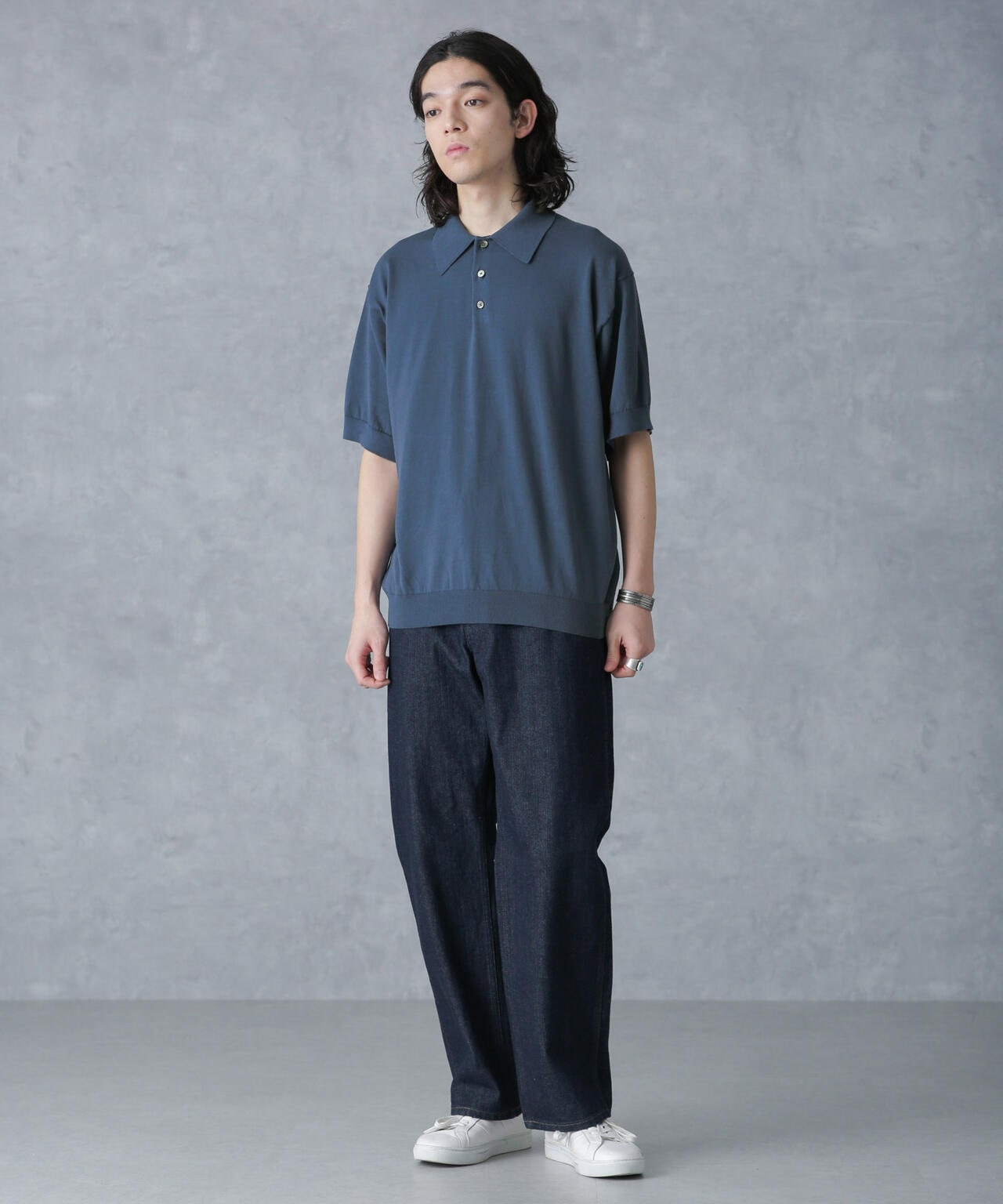 crepuscule/別注 S/S KNIT POLO 6704124027